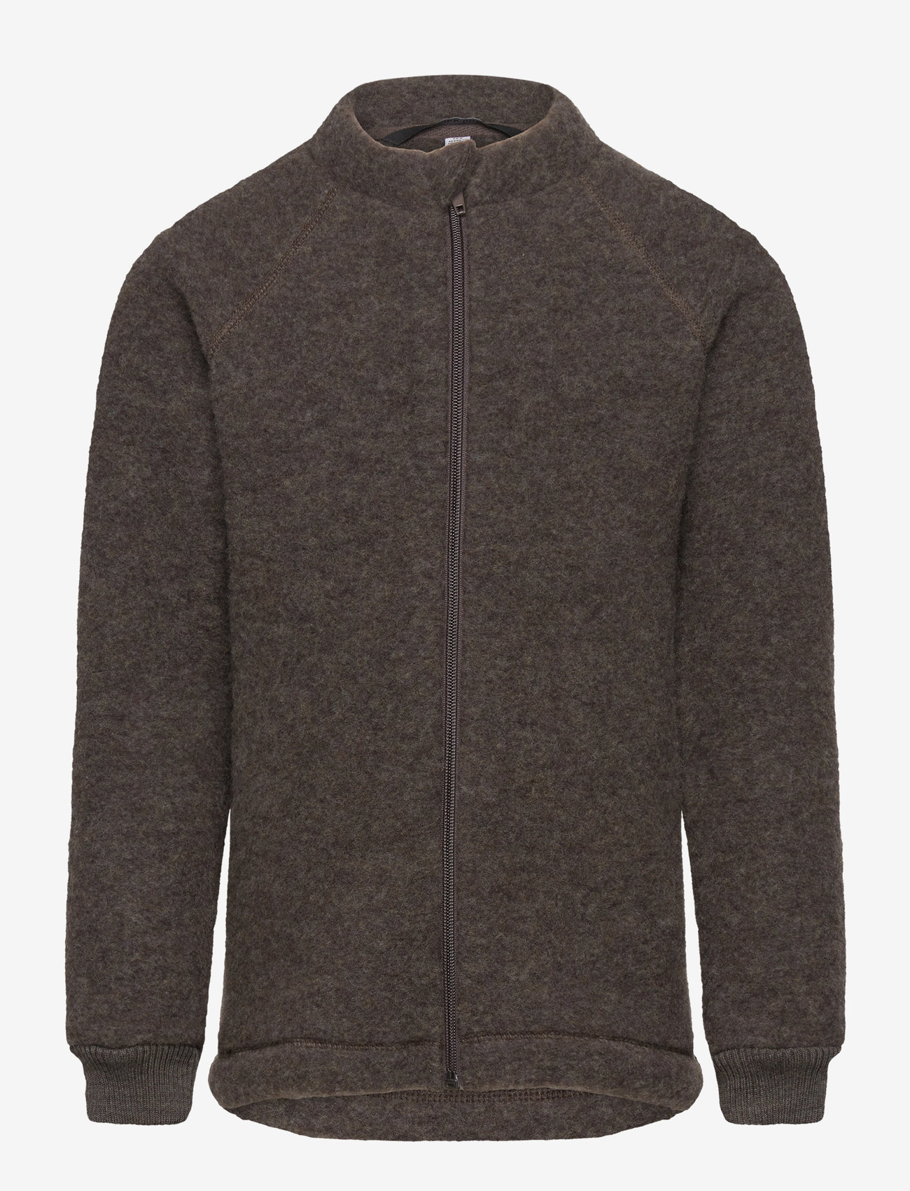 mikk-line - Wool Jacket - höstjackor - dark brown melange - 0