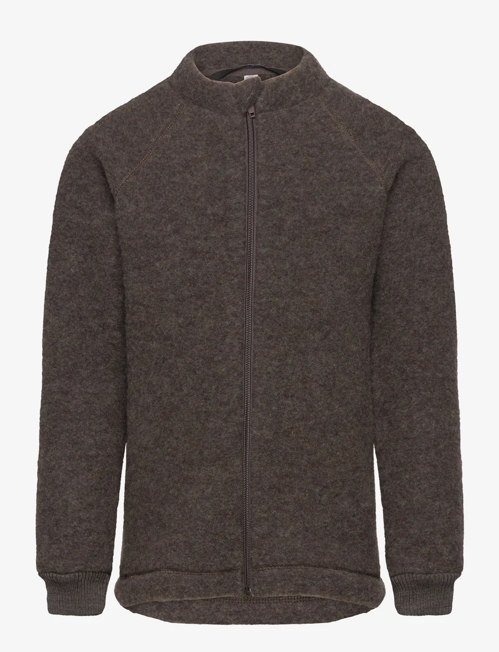 mikk-line - Wool Jacket - fliisjakid - dark brown melange - 1
