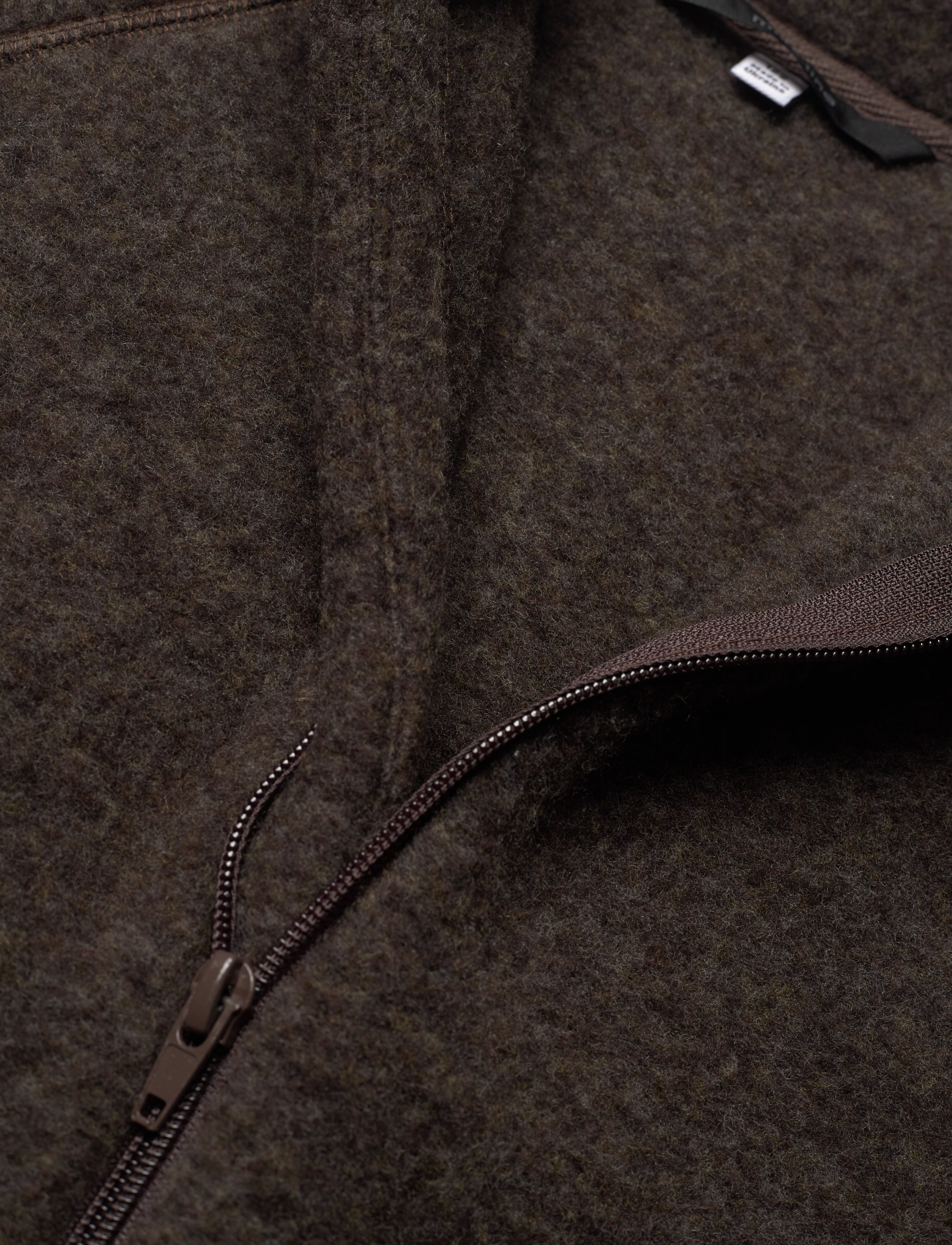 mikk-line - Wool Jacket - herbstjacken - dark brown melange - 3