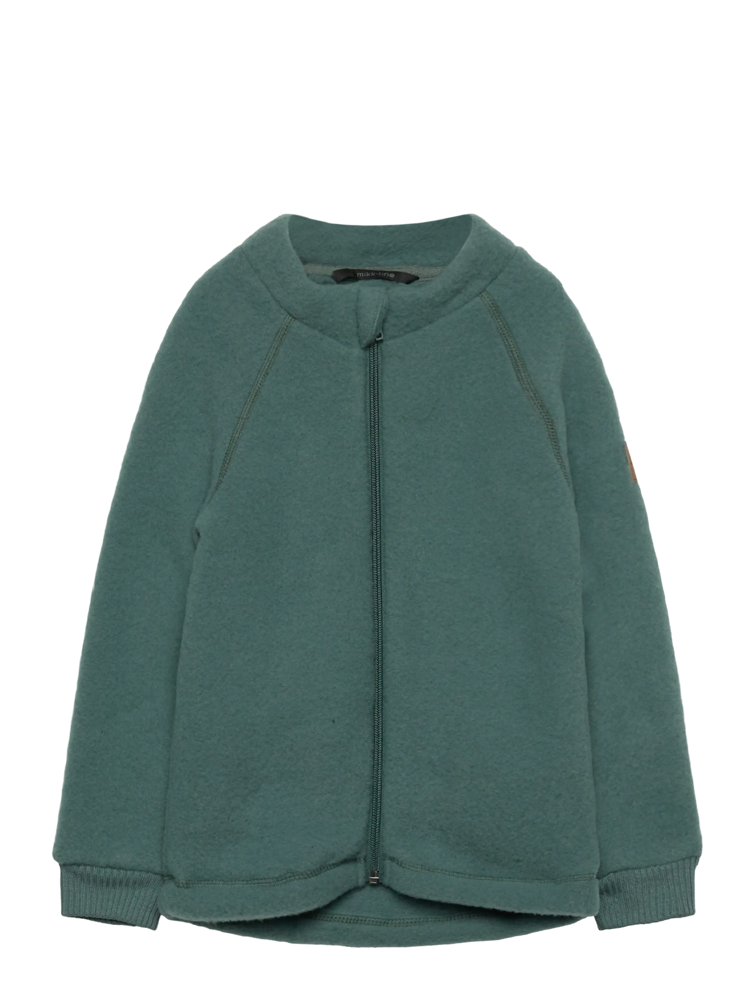 mikk-line Wool Jacket, Børn, Uld Lynlåsjakke, Grøn, Str: 86