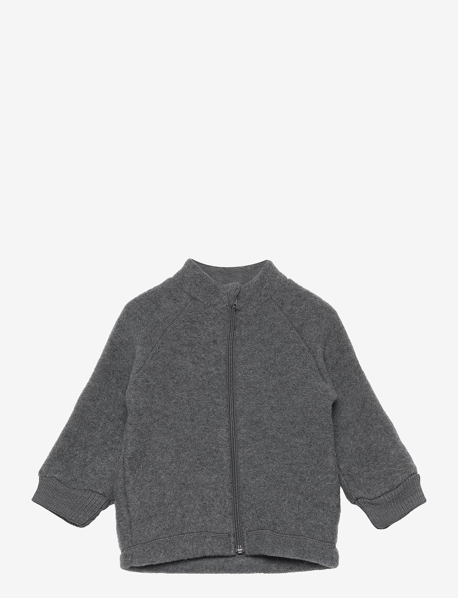 mikk-line - Wool Jacket - fleecejacken - anthracite melange - 1