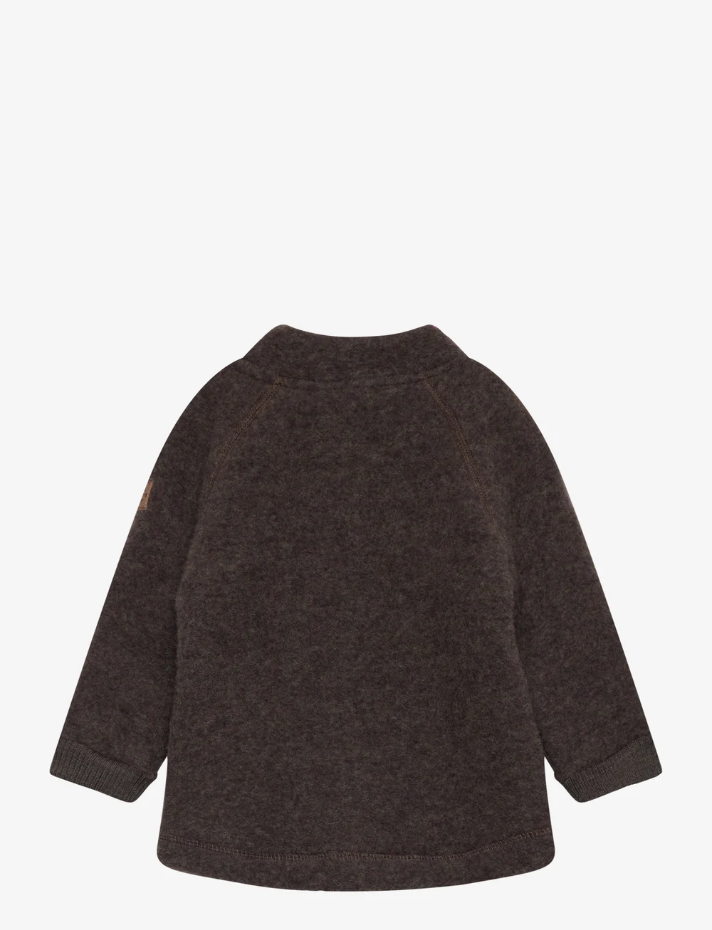 mikk-line - Wool Jacket - fleecejakker - dark brown melange - 1