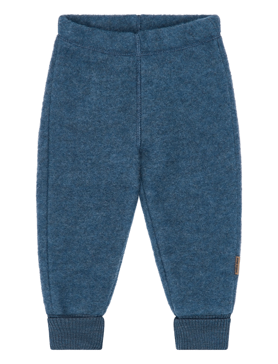 mikk-line - WOOL Pants - fleecehosen - blue melange - 0