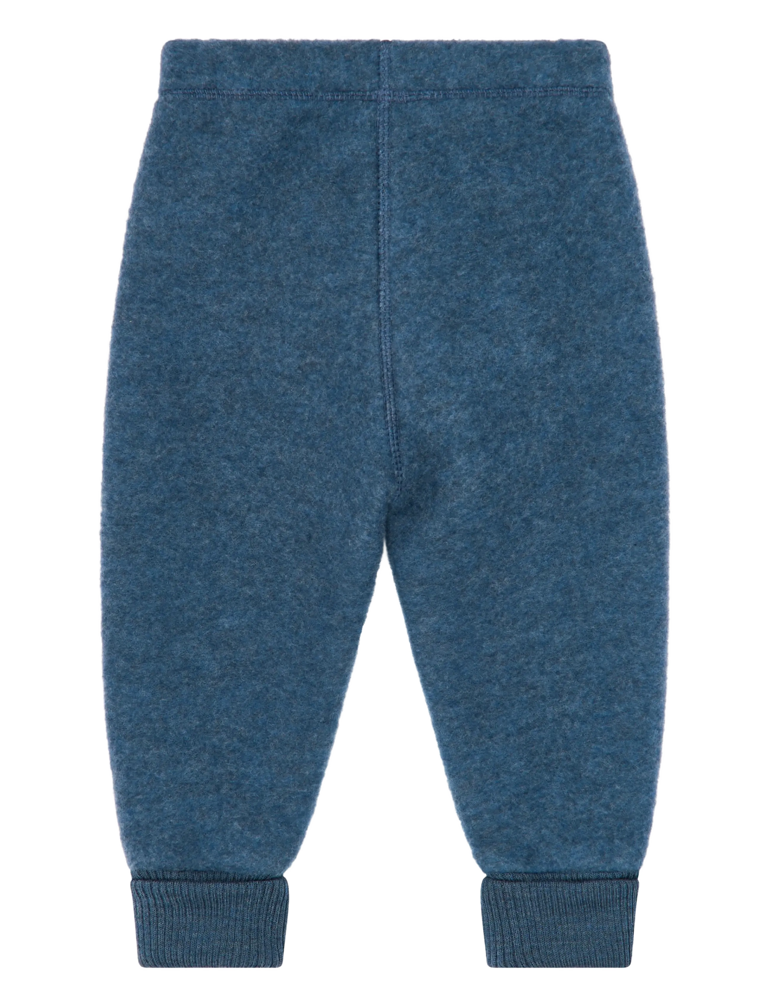 mikk-line - WOOL Pants - fleece trousers - blue melange - 1