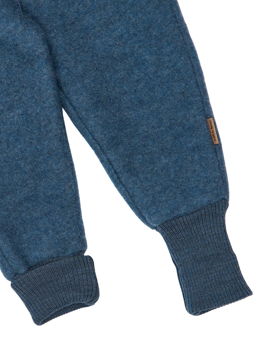 mikk-line - Wool Pants - fleecehosen - blue melange - 3