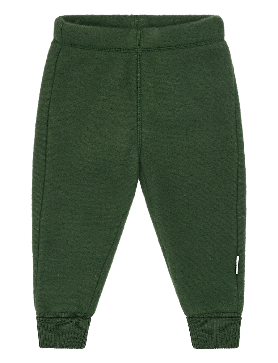 mikk-line - Wool Pants - fliispüksid - kombu green - 0