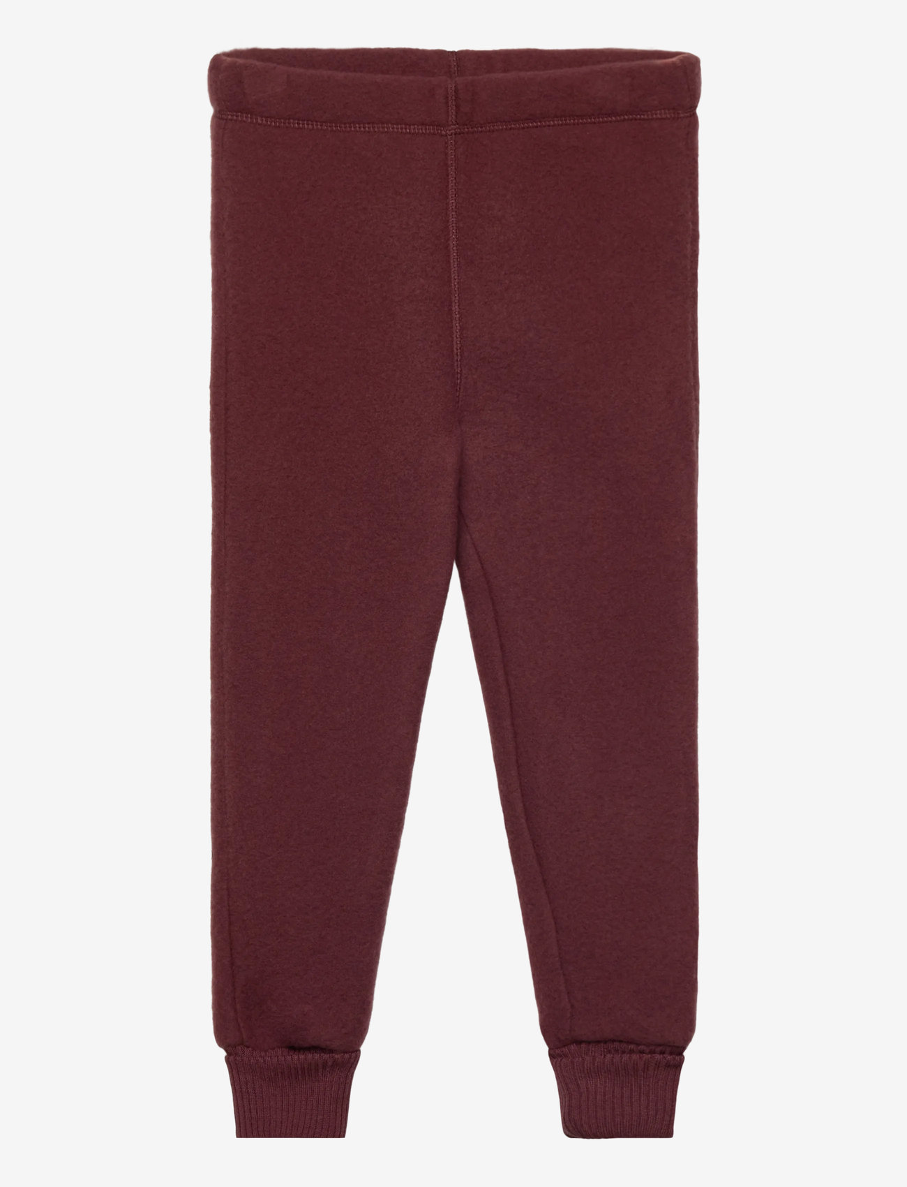 mikk-line - WOOL Pants - fleecebyxor - rum raisin - 0