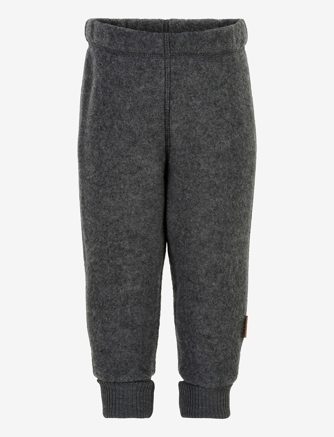 mikk-line - WOOL Pants - fleecebyxor - anthracite melange - 0