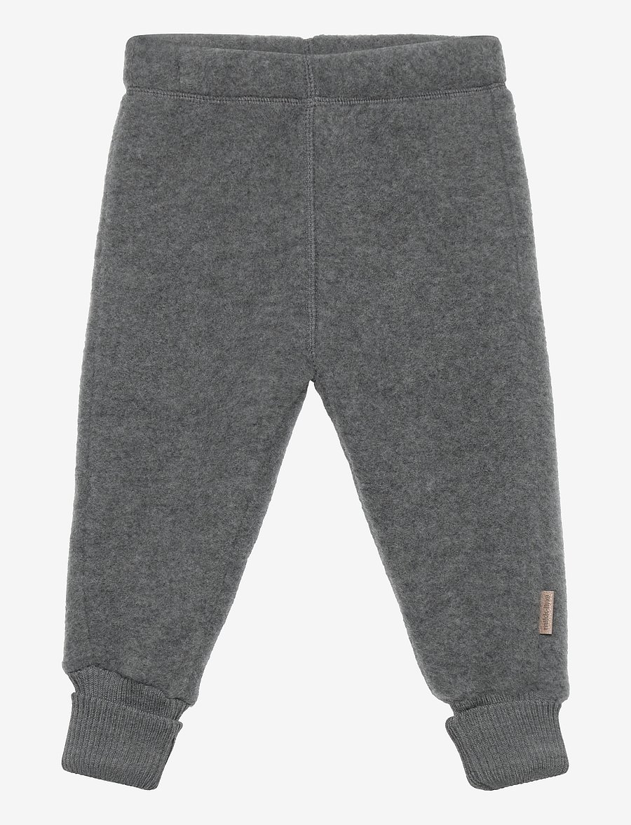 mikk-line - Wool Pants - fleecehosen - anthracite melange - 0