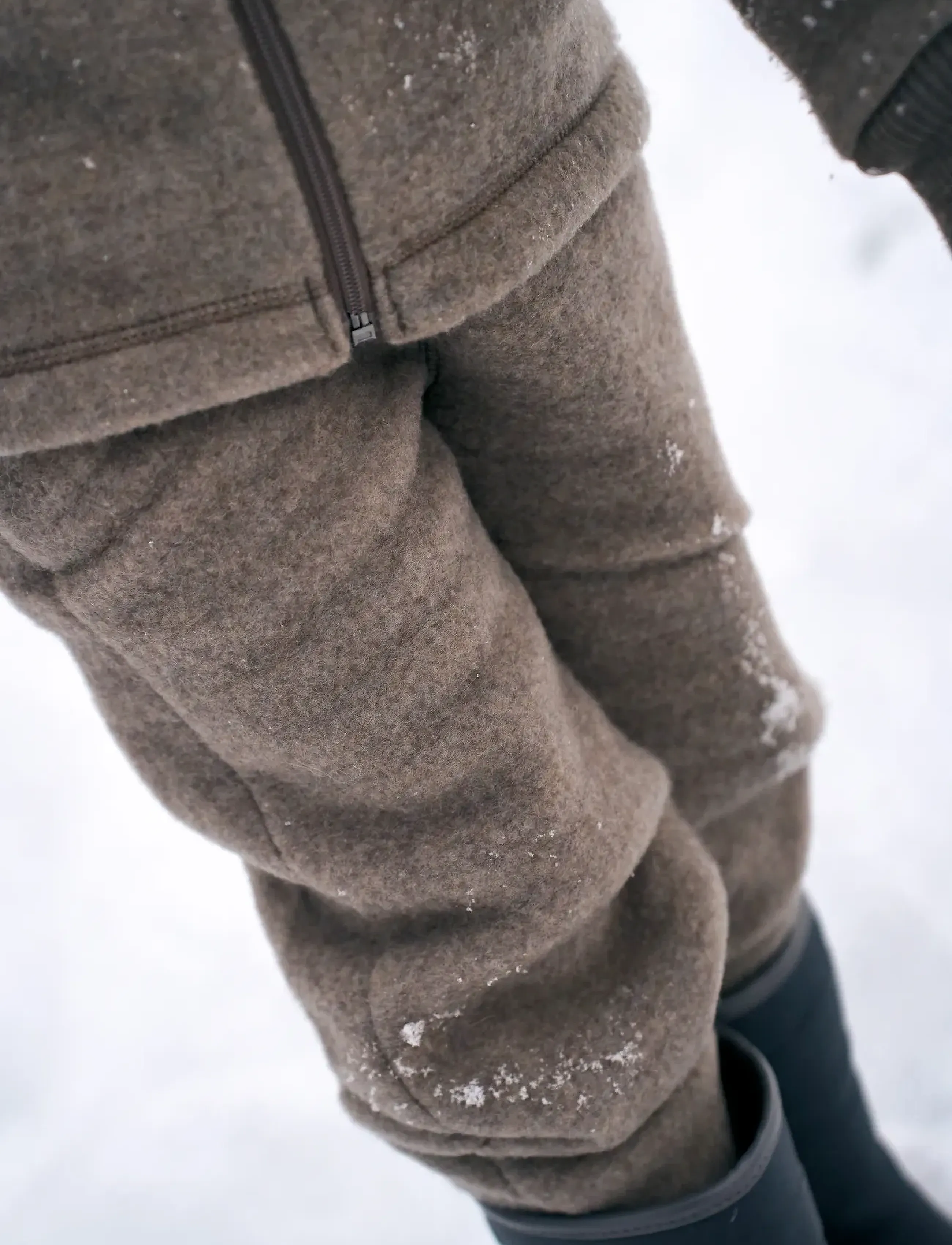 mikk-line Wool Pants, Børn, Uldbukser, Beige, Str: 104
