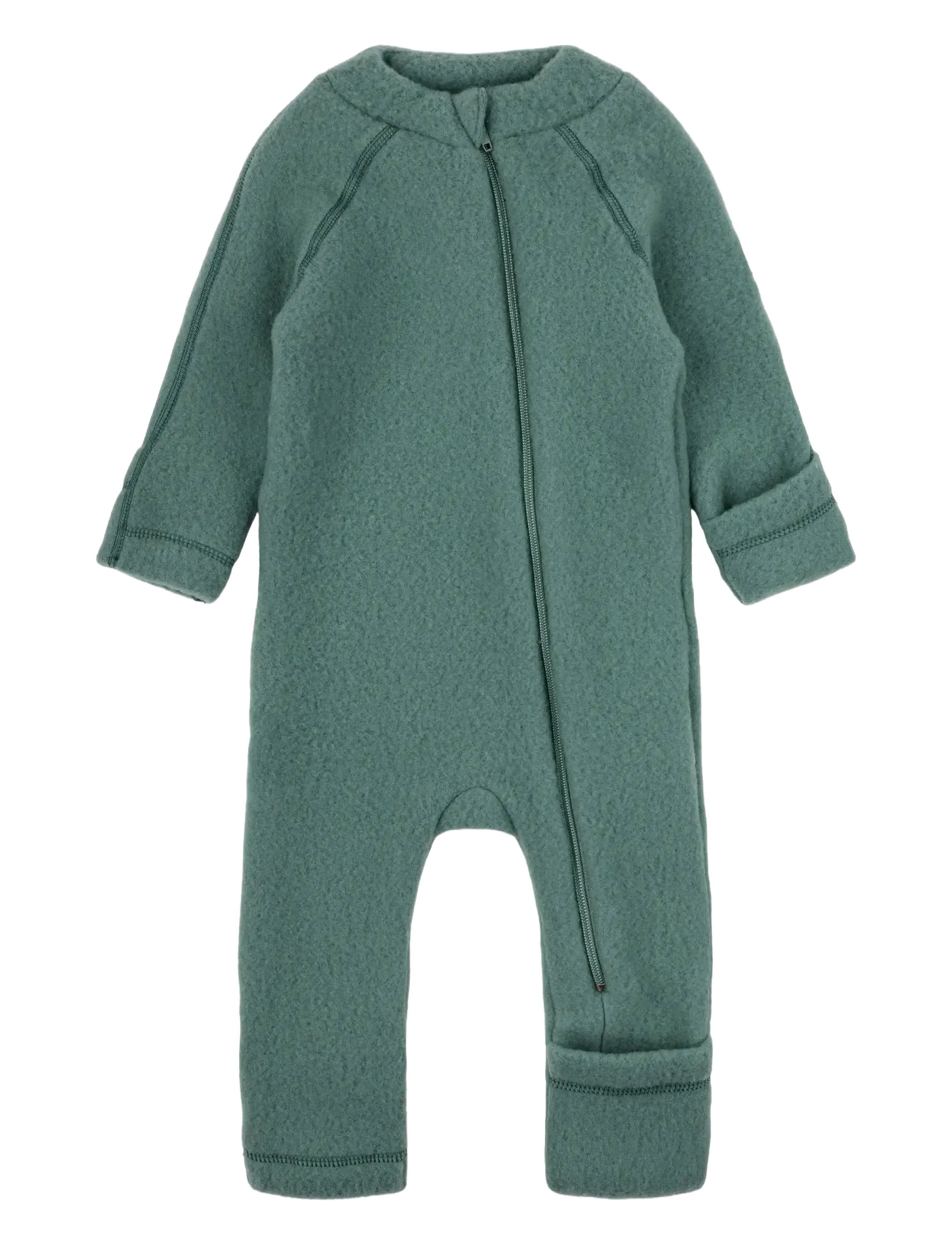 mikk-line Wool Baby Suit, 104, Fleece Oberbekleidung, Grün - Coveralls, Kinder