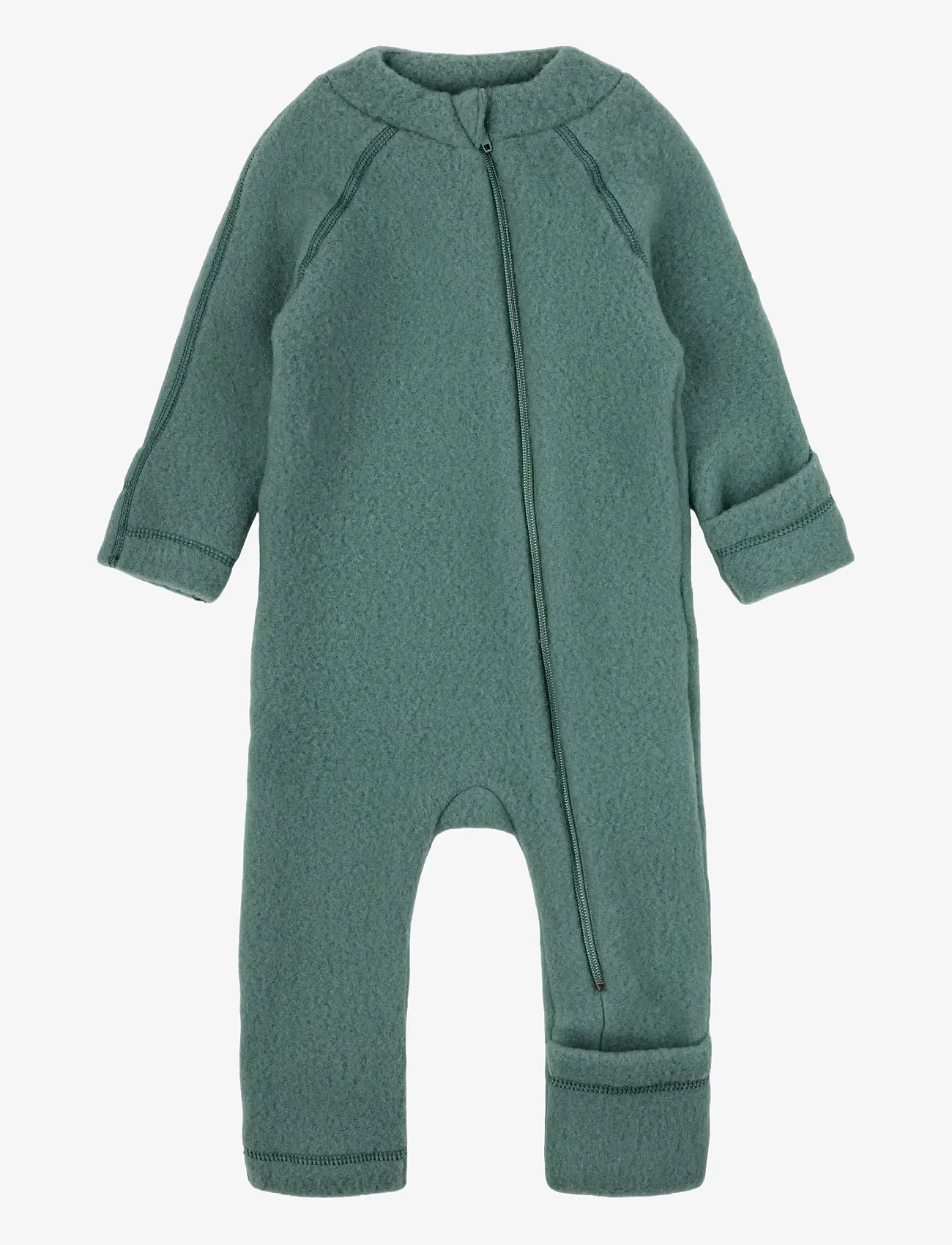 mikk-line - Wool Baby Suit - fleeceoveraller - balsam green - 0