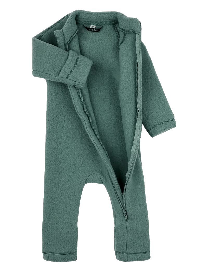 mikk-line - Wool Baby Suit - fleeceoveraller - balsam green - 2