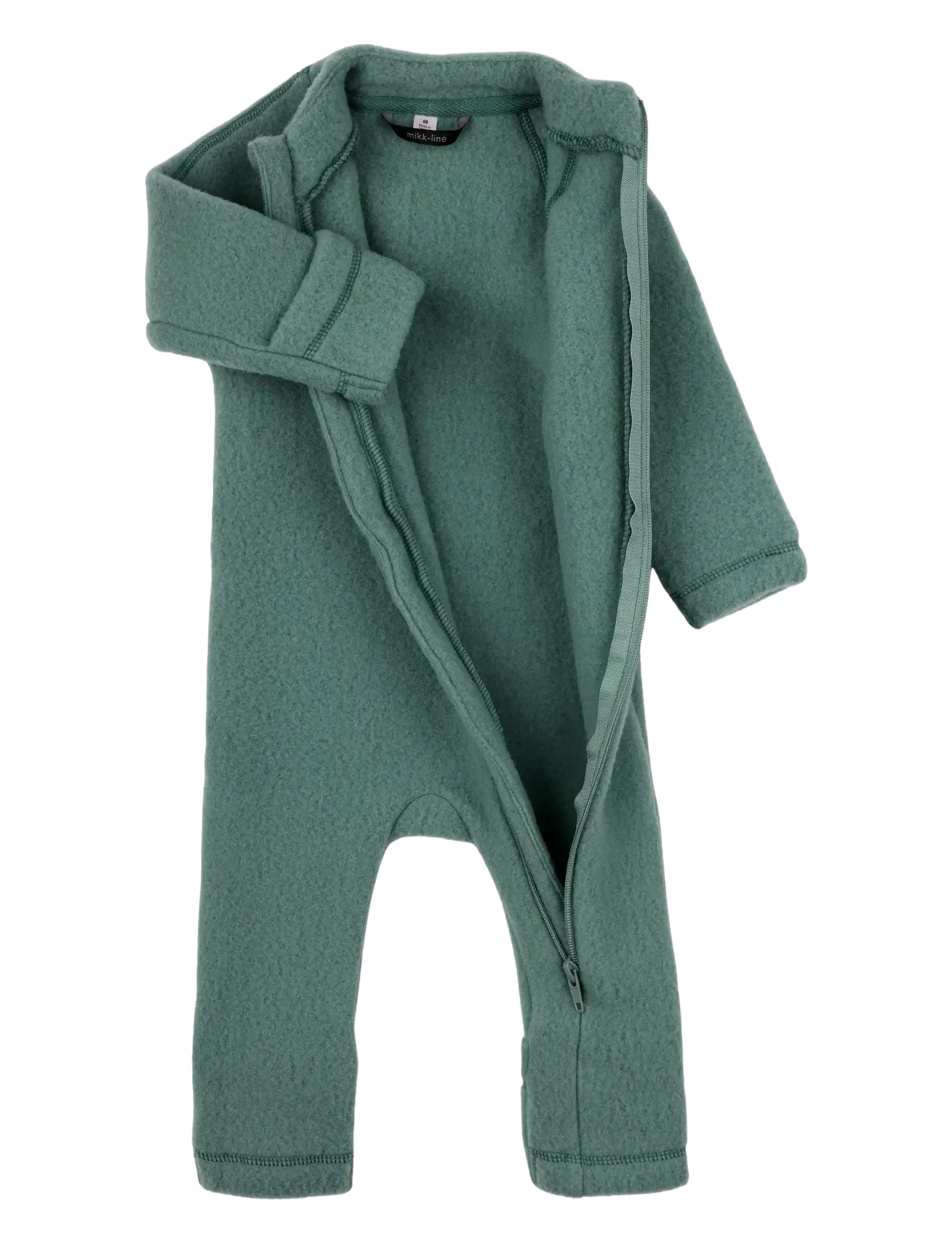 mikk-line - Wool Baby Suit - overtøj - balsam green - 2
