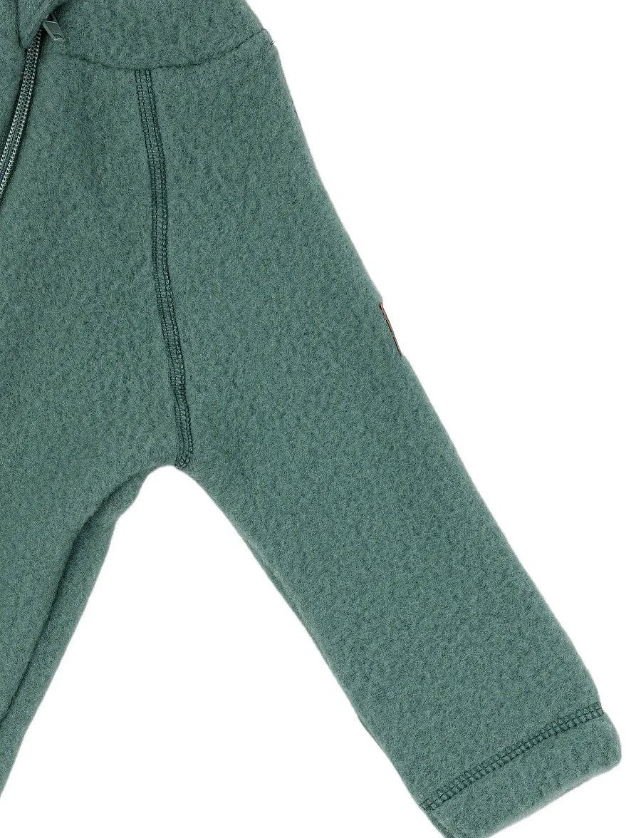 mikk-line - Wool Baby Suit - fliiskombinesoonid - balsam green - 3