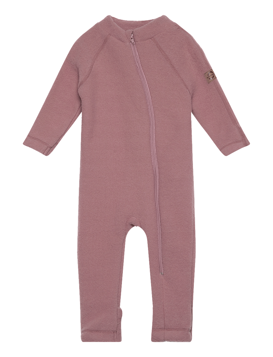 mikk-line - Wool Baby Suit - fliiskombinesoonid - burlwood - 0