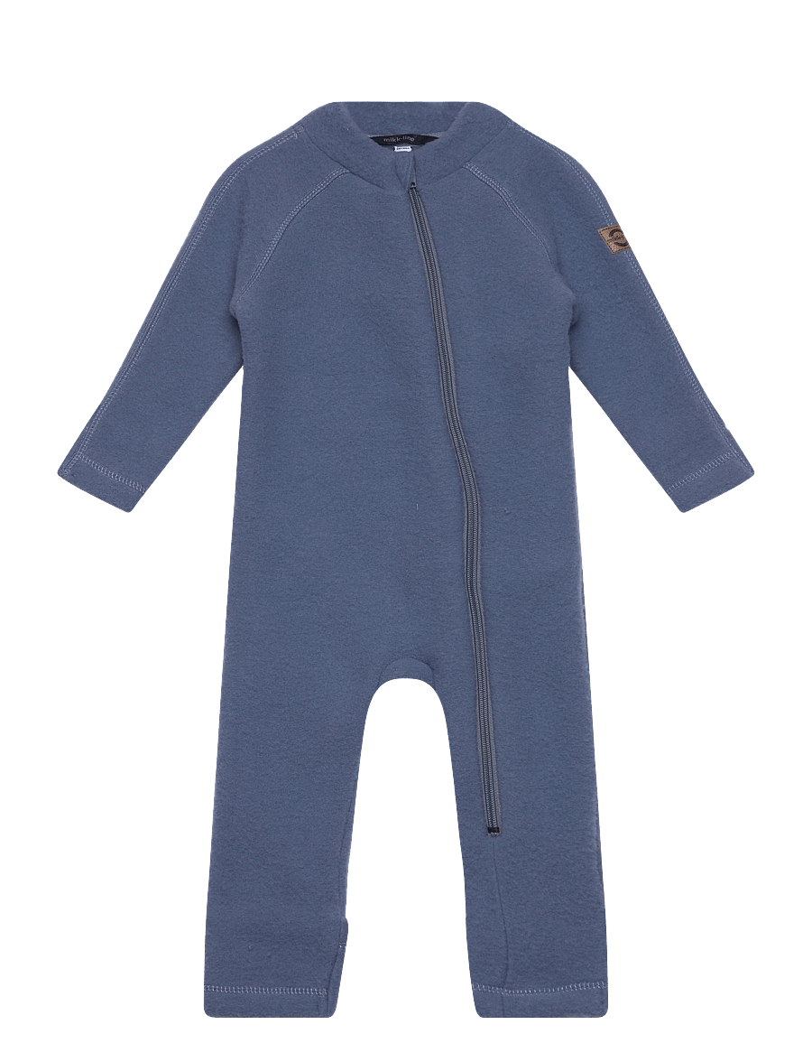 mikk-line - Wool Baby Suit - fliiskombinesoonid - flint stone - 0