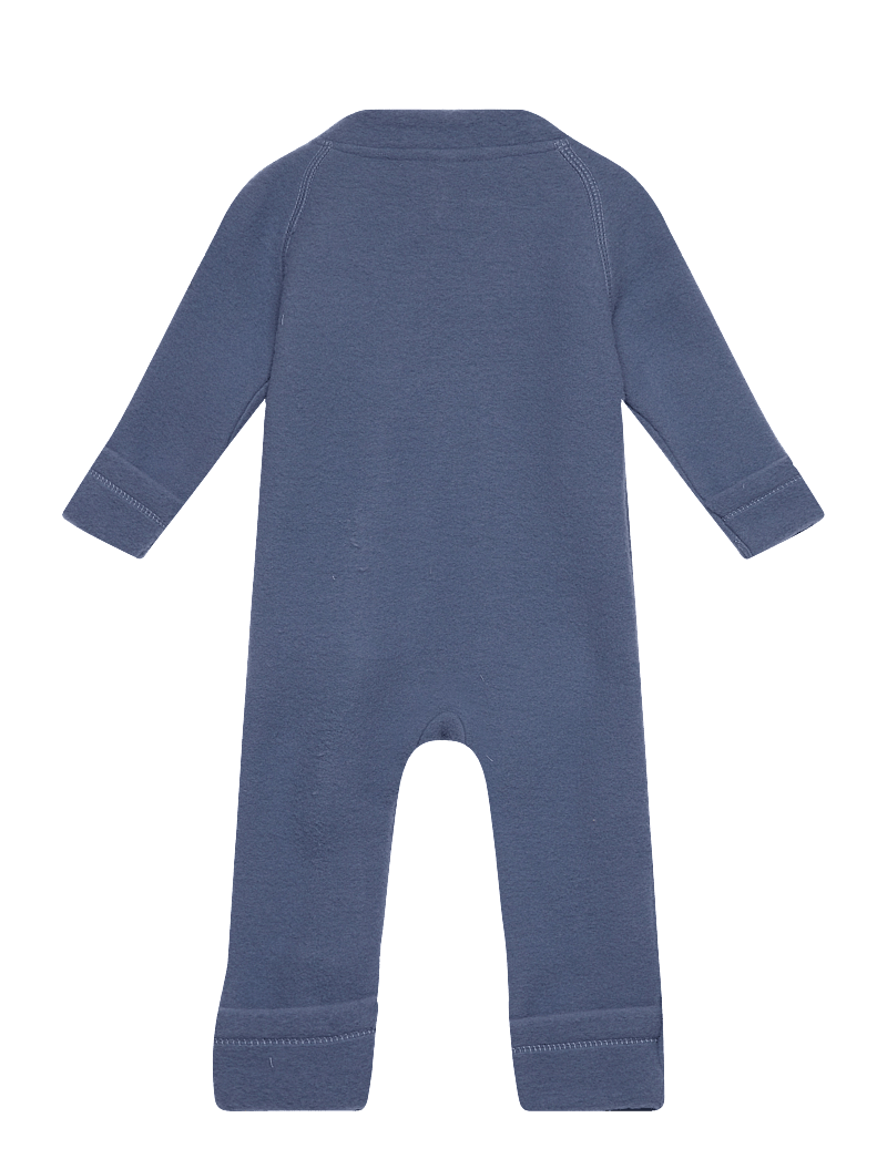 mikk-line - Wool Baby Suit - fleece overalls - flint stone - 1