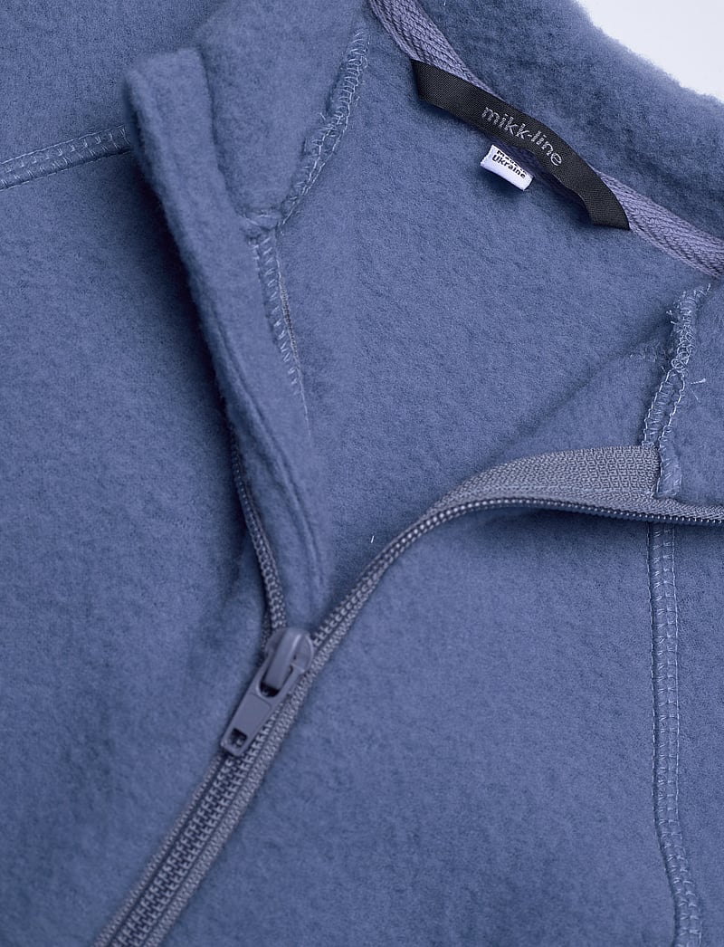 mikk-line - Wool Baby Suit - fleece overalls - flint stone - 2