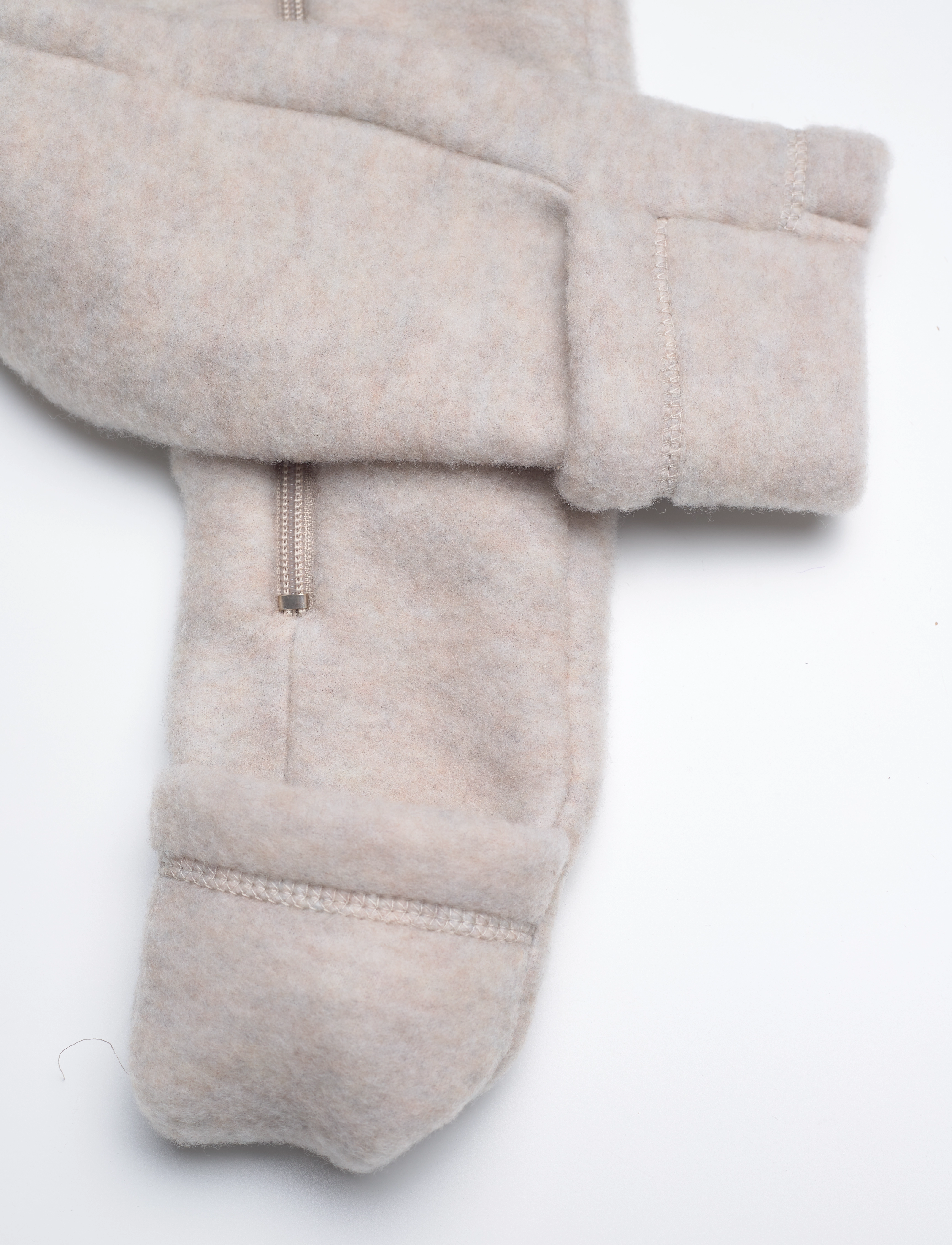 mikk-line - Wool Baby Suit - combinaison polaire - melange offwhite - 4