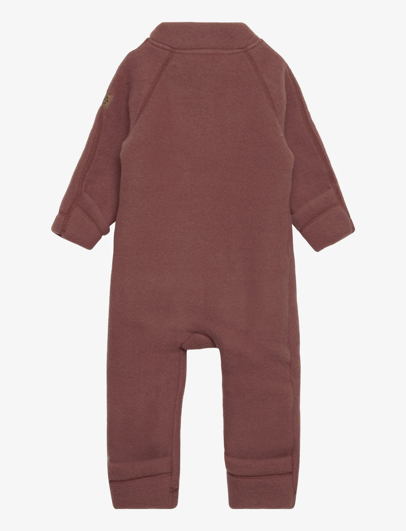 mikk-line - Wool Baby Suit - fleece overall - mink - 1