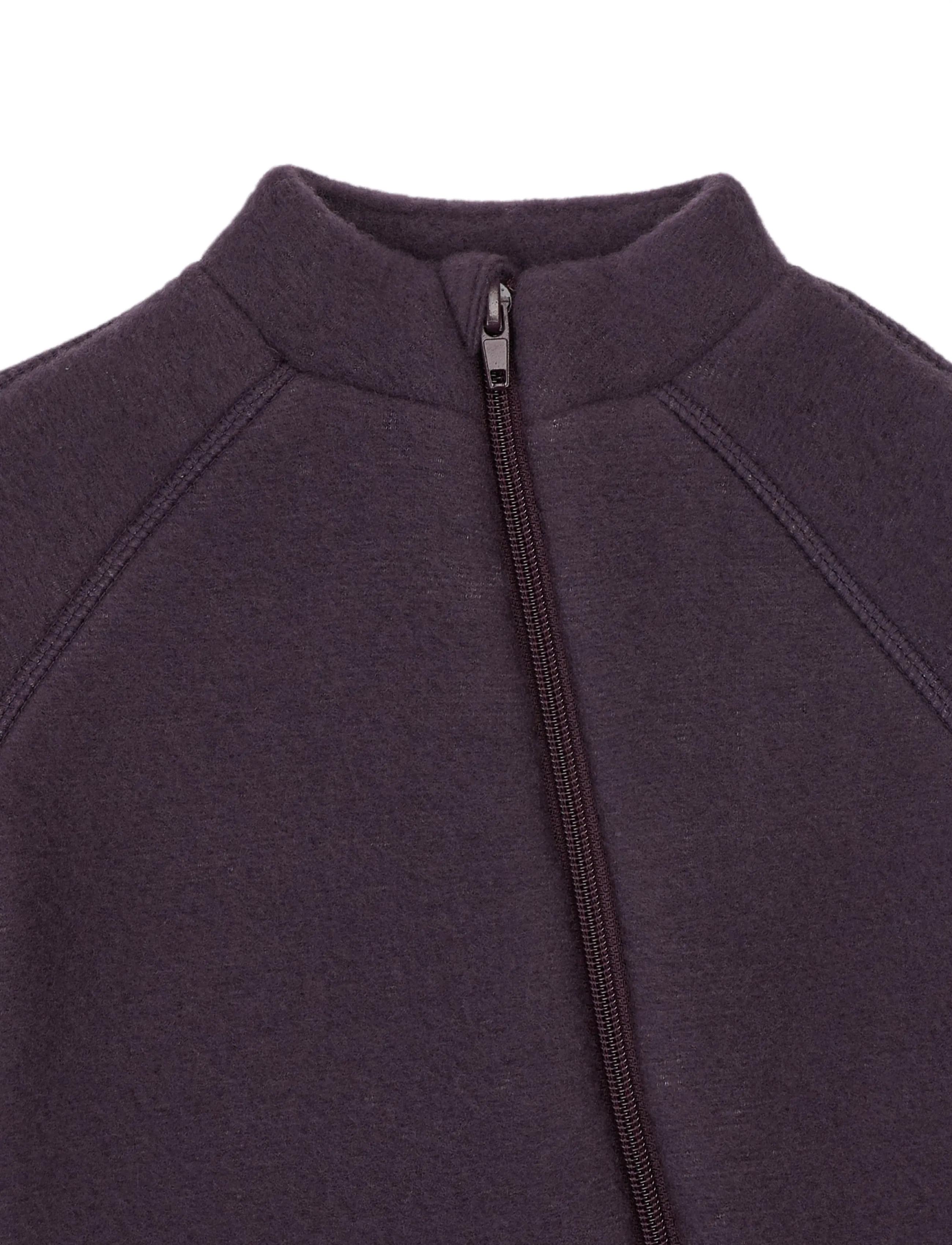 mikk-line - Wool Baby Suit - fleece coveralls - plum perfect - 4