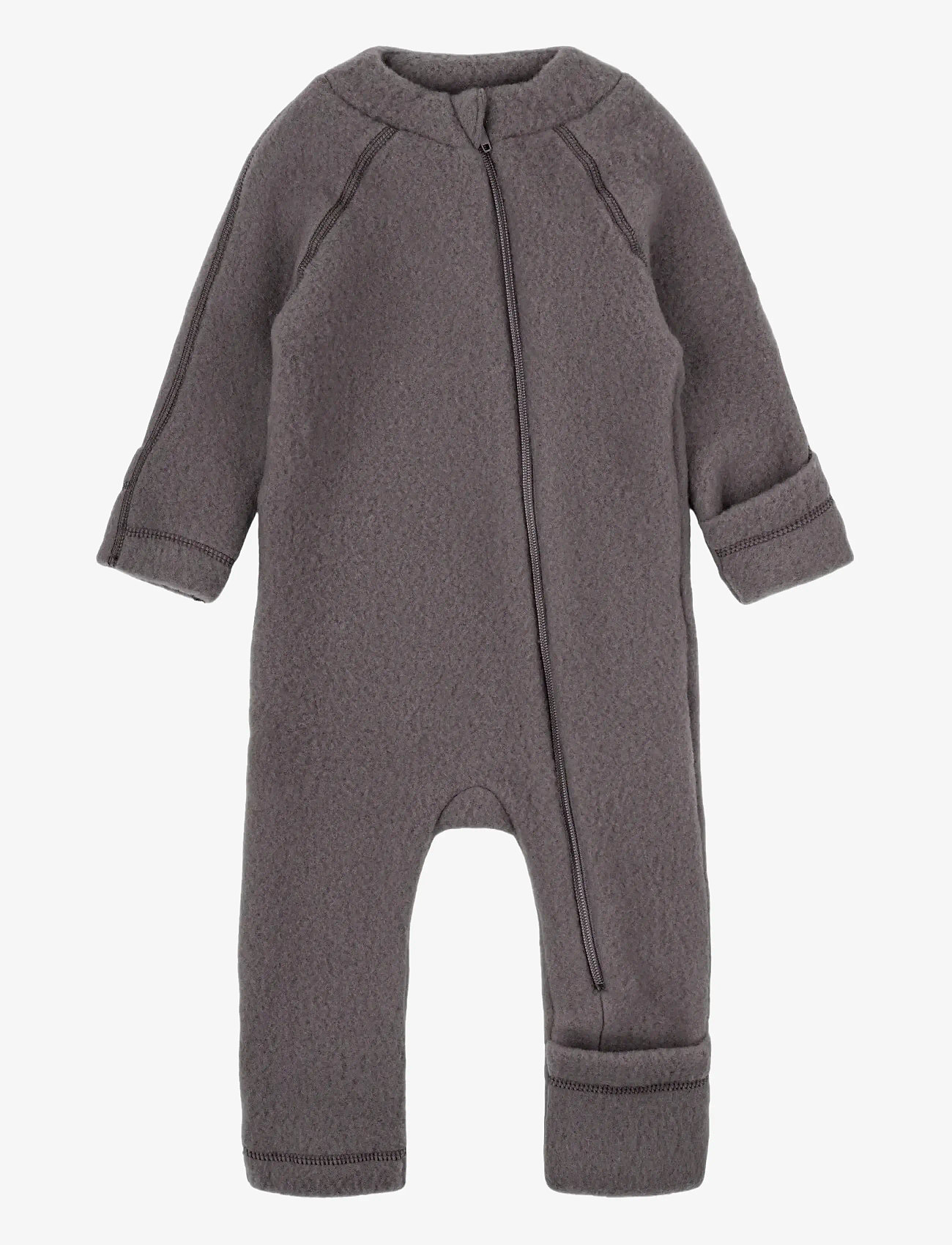 mikk-line - Wool Baby Suit - fleecedragter - sparrow - 0