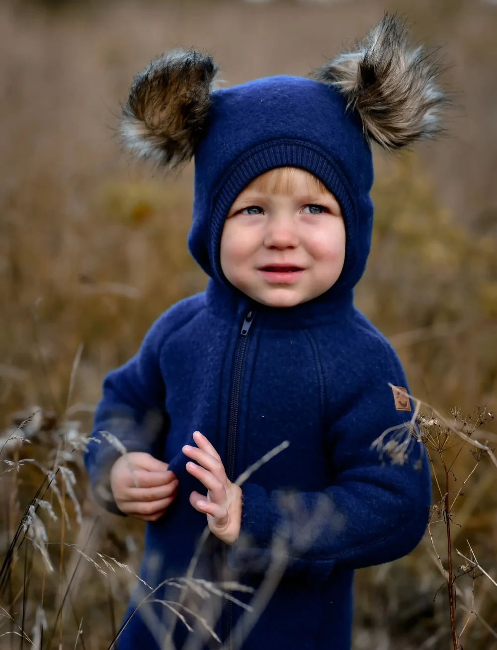 mikk-line - Wool Baby Suit - fleeceoveraller - blue nights - 0