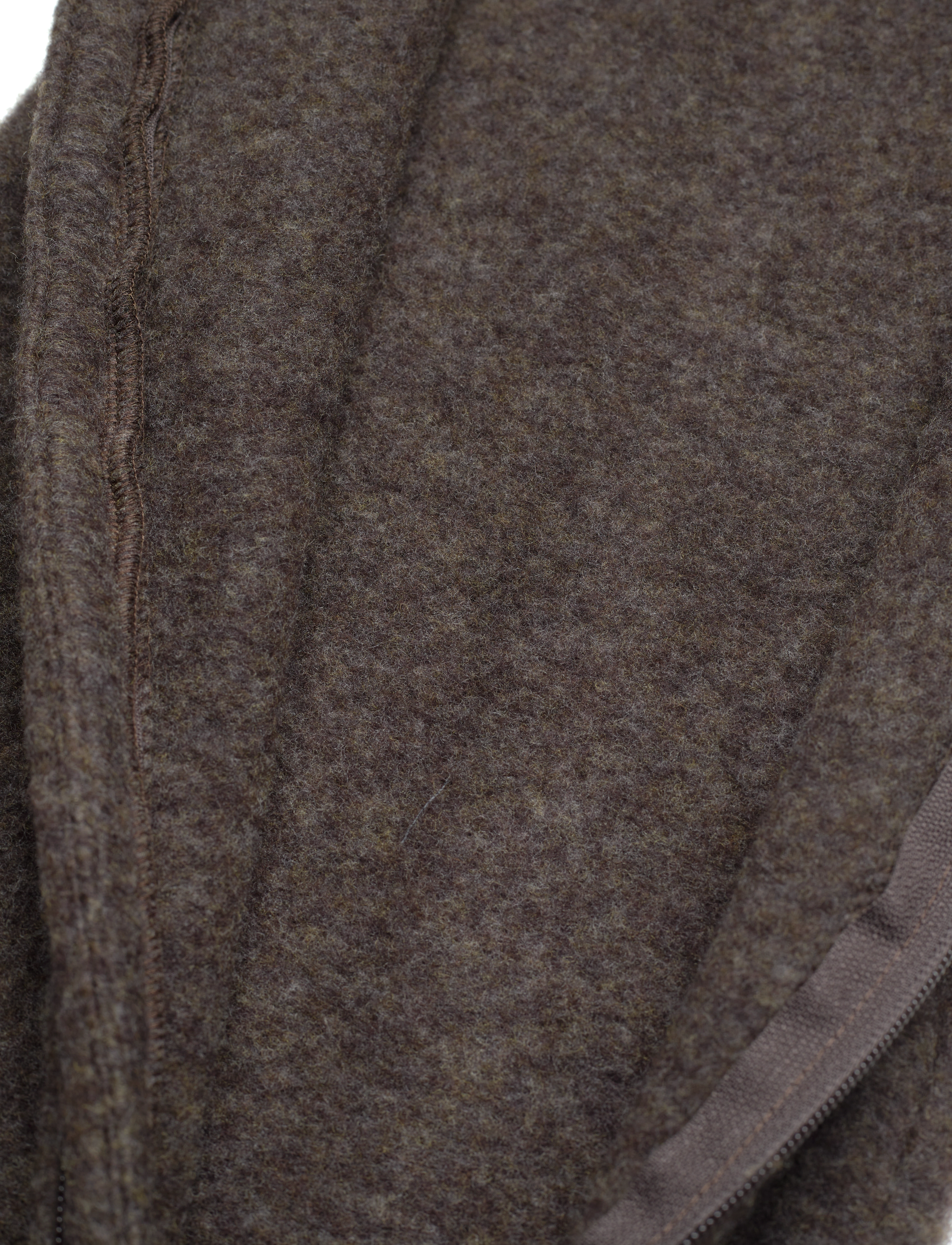 mikk-line - Wool Baby Suit - multino audinio kombinezonai - dark brown melange - 4
