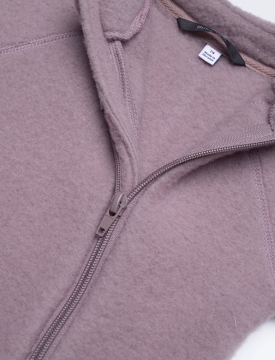 mikk-line - Wool Baby Suit - fliiskombinesoonid - twilight mauve - 2