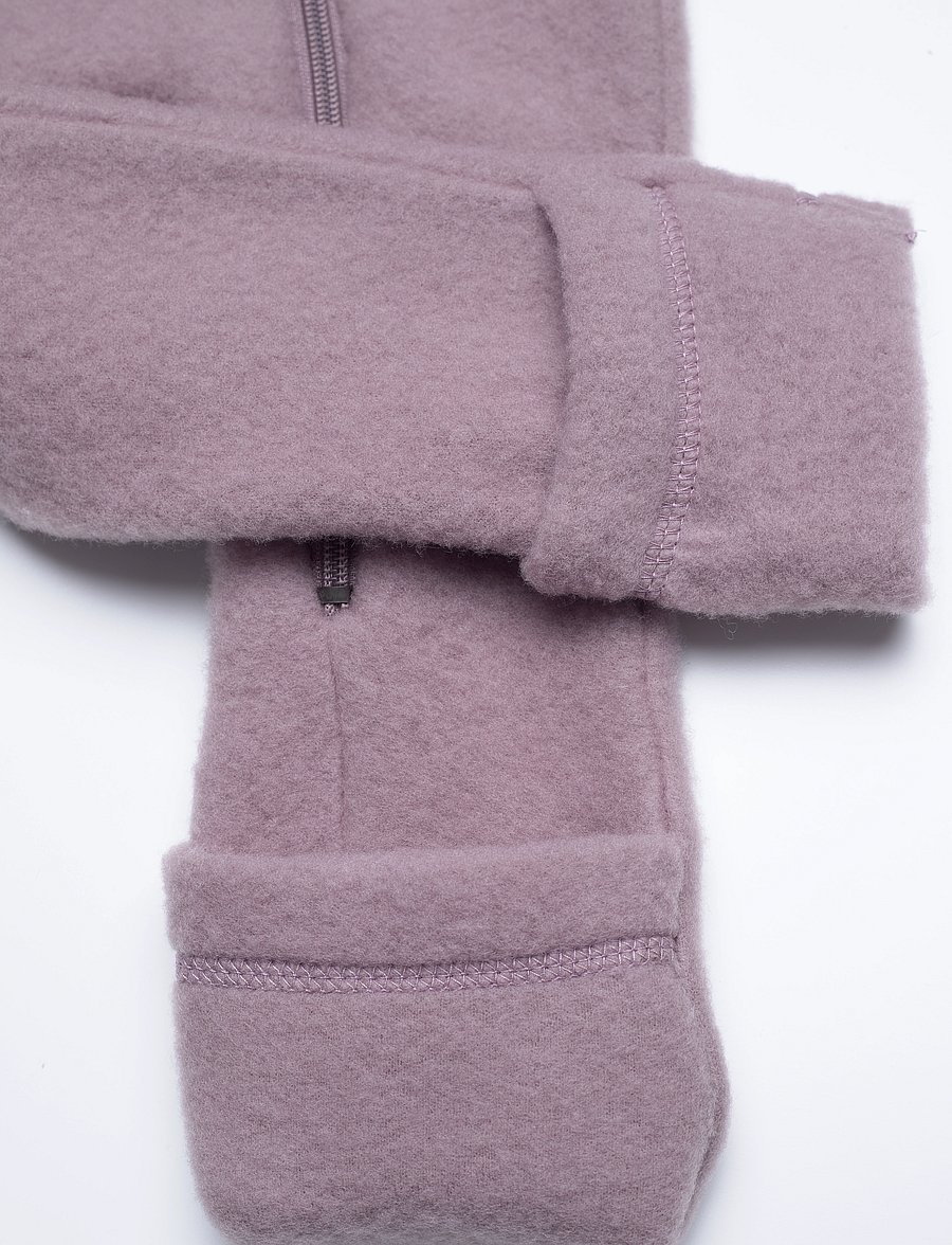 mikk-line - Wool Baby Suit - fliiskombinesoonid - twilight mauve - 4