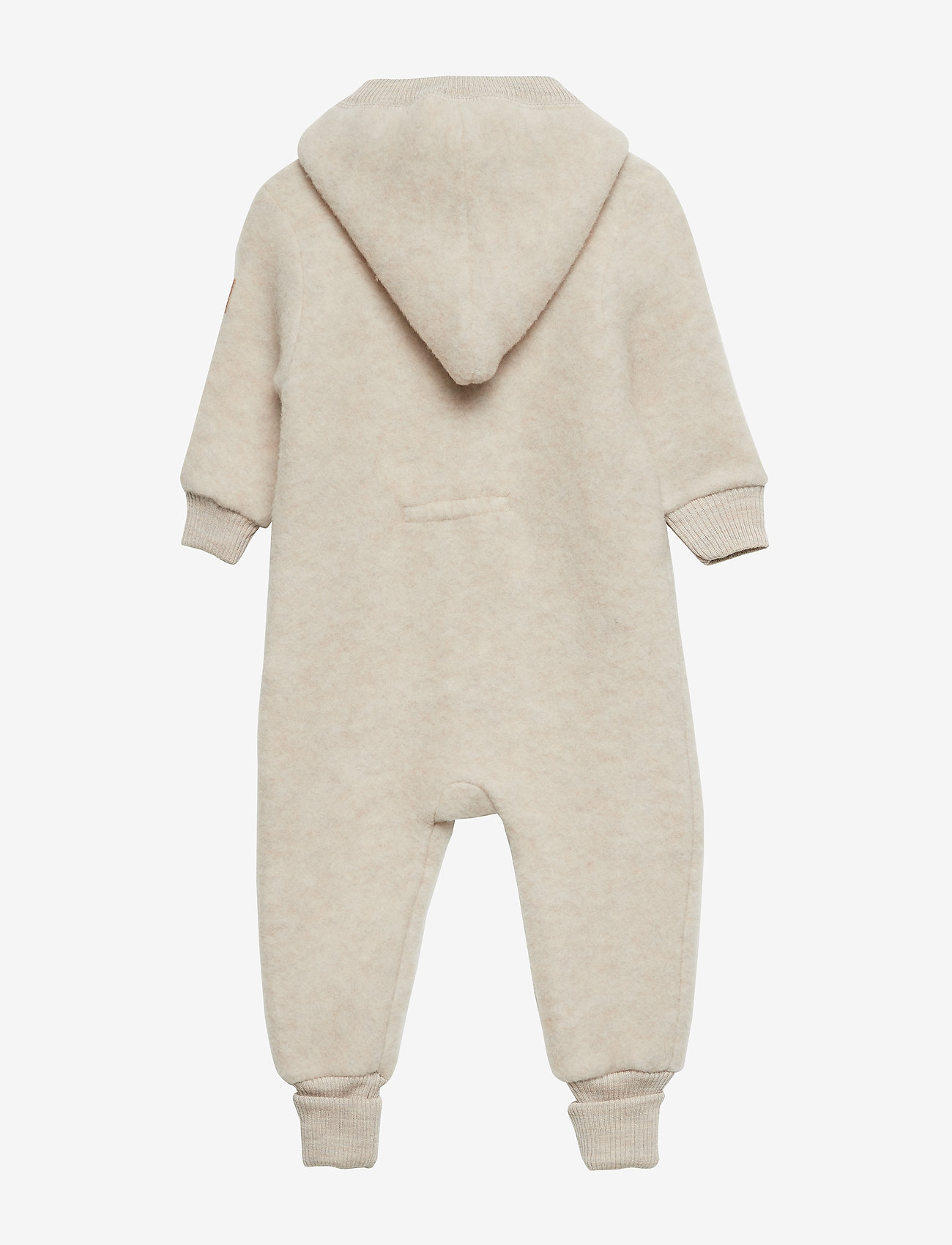 Mikk-Line - WOOL Baby suit w/hat - 429/melangeoffwhite - 2