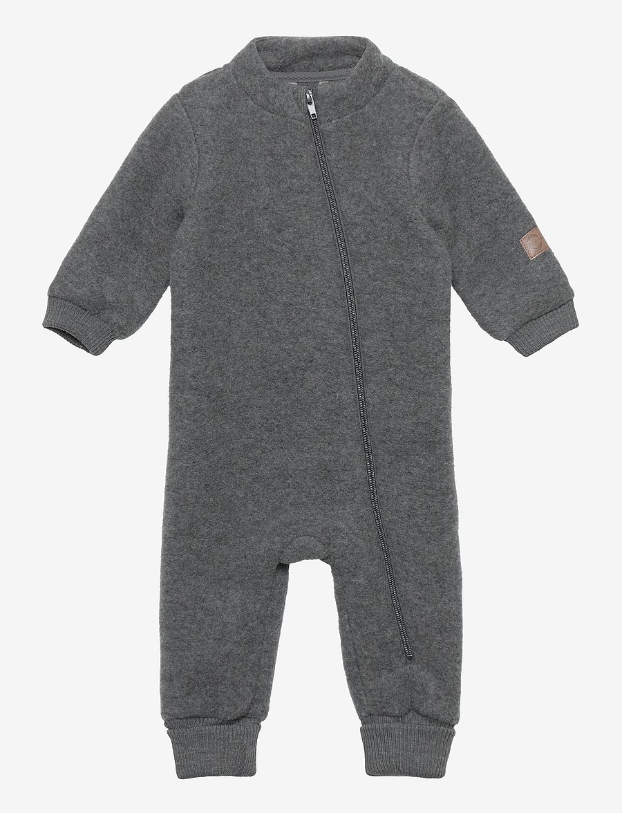 mikk-line - Wool Suit w Rib - fliiskombinesoonid - anthracite melange - 0
