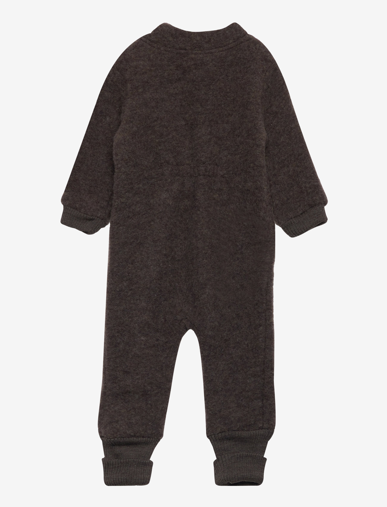 mikk-line - Wool Suit w Rib - Üleriided - dark brown melange - 1