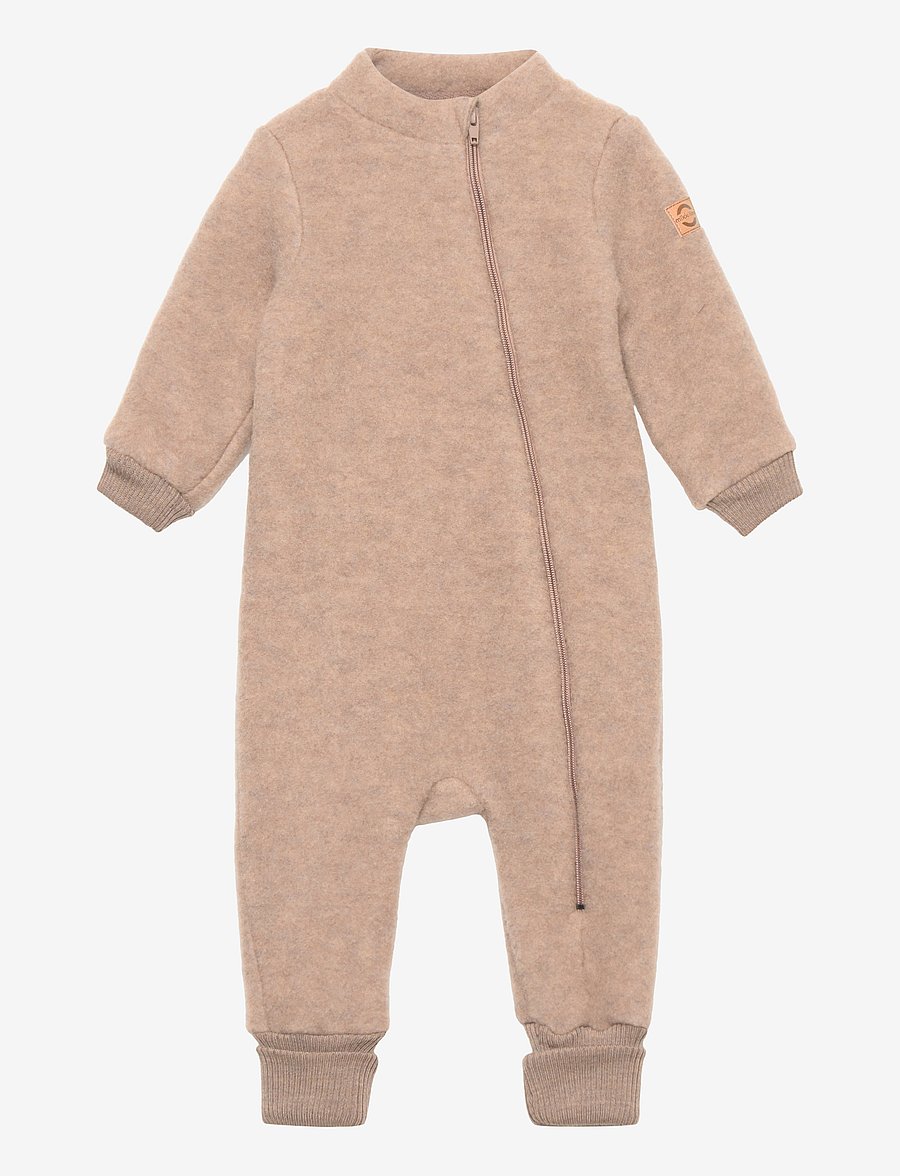 mikk-line - Wool Suit w Rib - fleece overalls - melange denver - 0