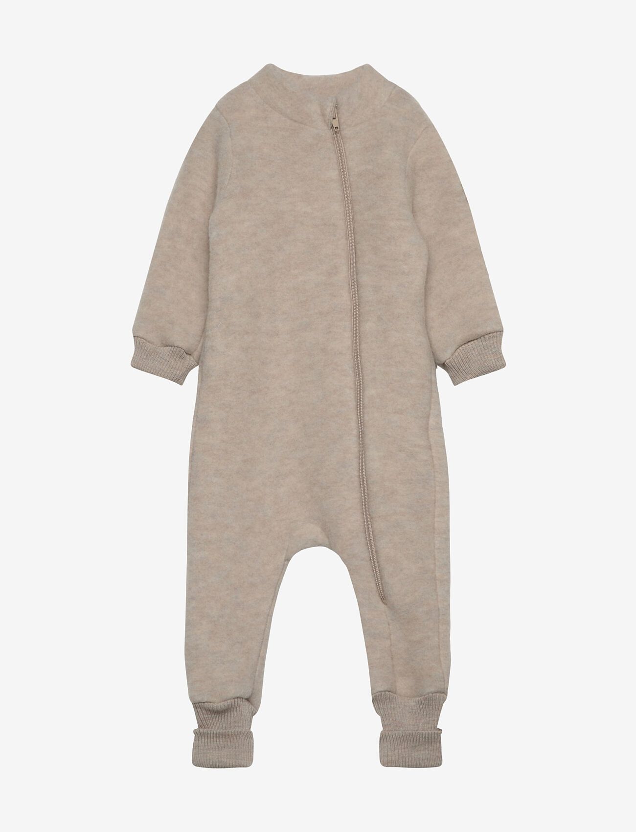 mikk-line - Wool Suit w Rib - fleecedragter - melange offwhite - 0