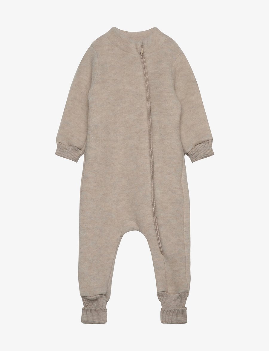 mikk-line - Wool Suit w Rib - fliiskombinesoonid - melange offwhite - 0