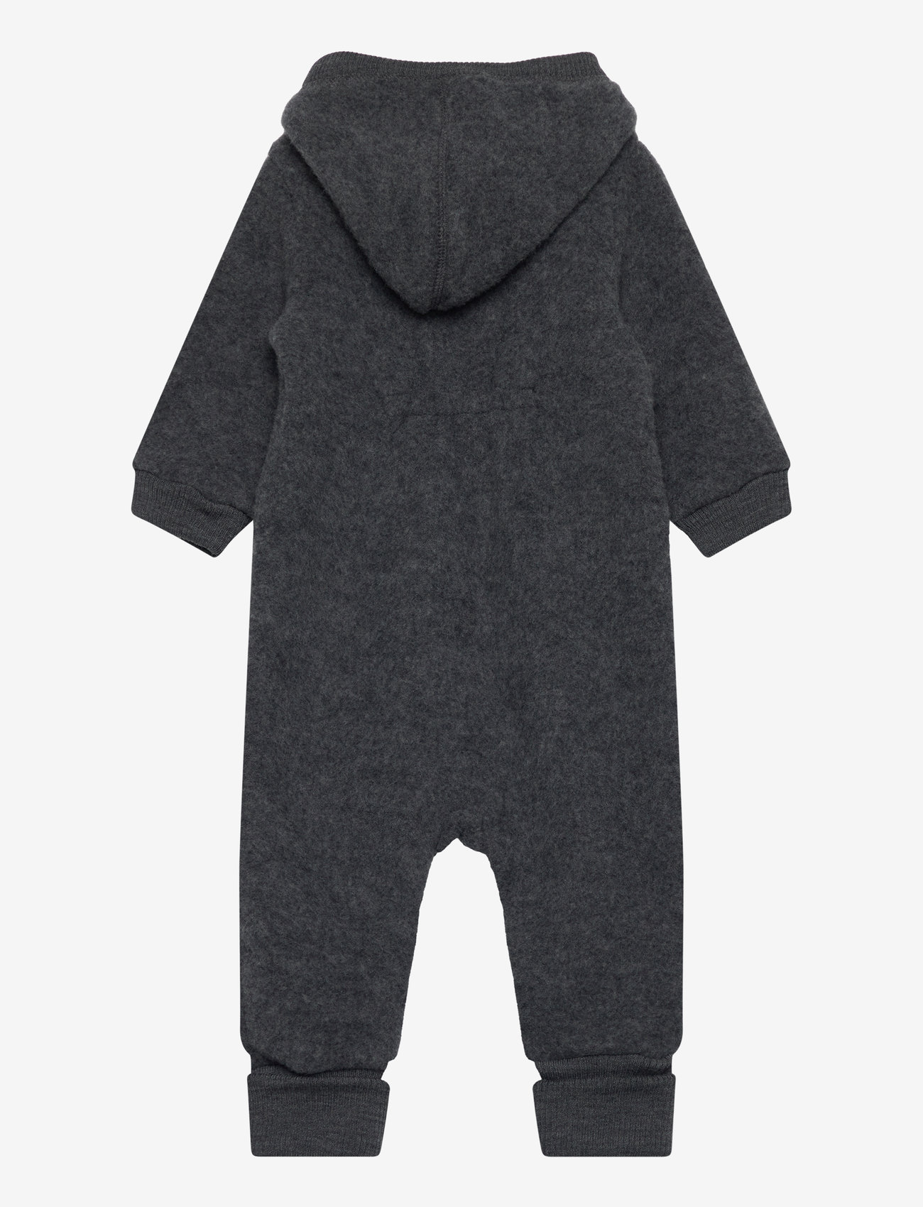 mikk-line - Wool Baby Suit w. Hood - baselayer til baby - anthracite melange - 1