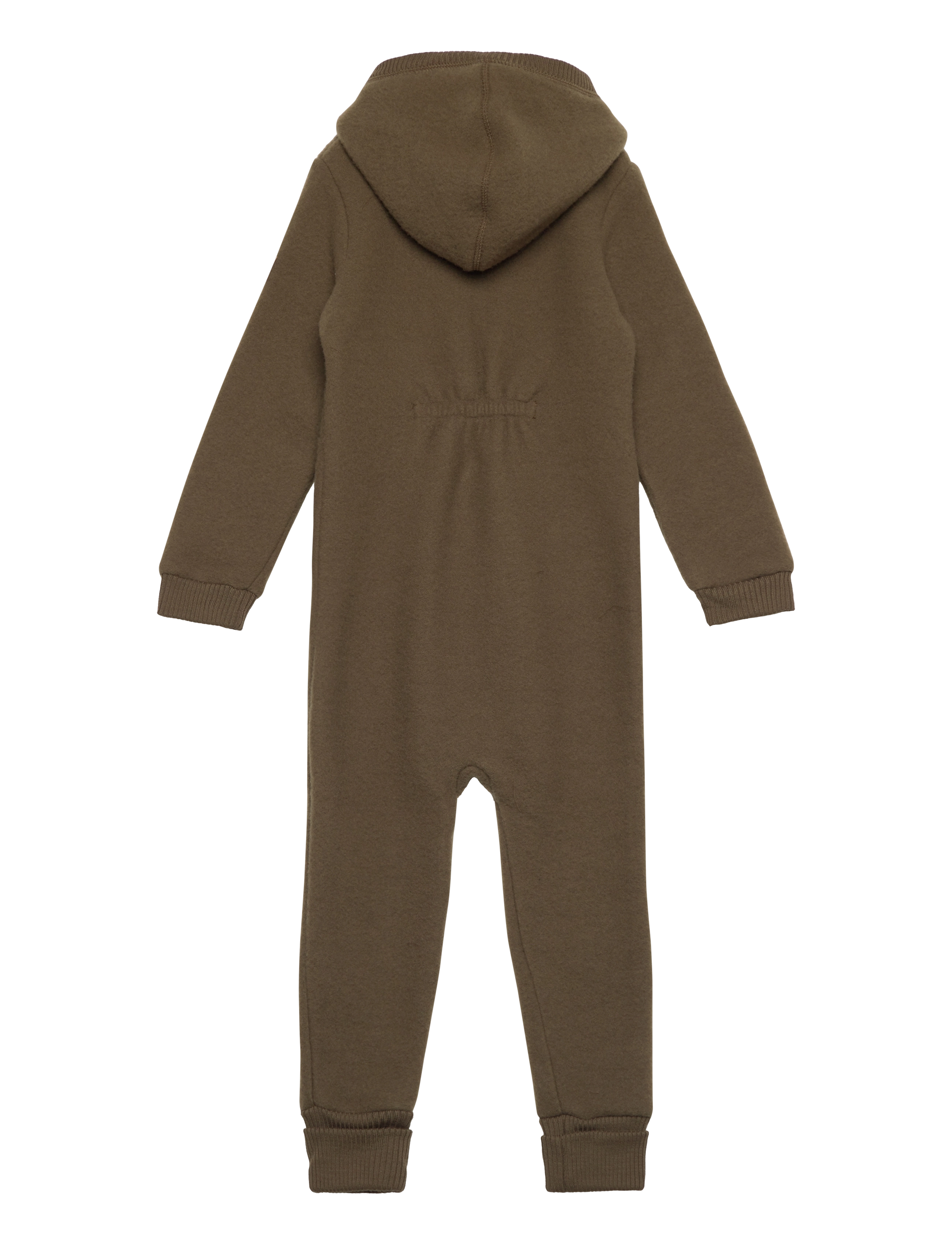 mikk-line - Wool Baby Suit w. Hood - long-sleeved - beech - 1
