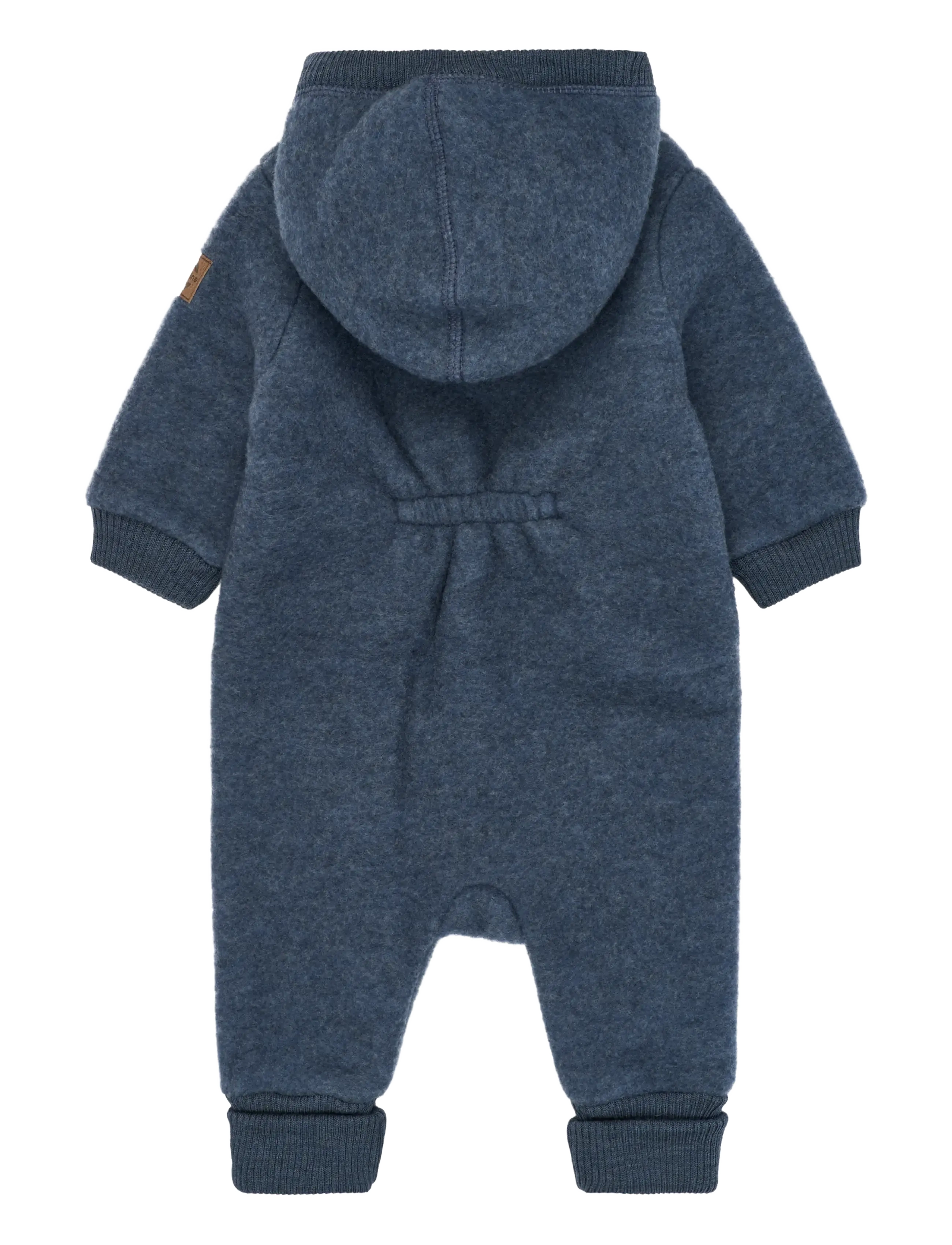 mikk-line - Wool Baby Suit w. Hood - funkionsunterwäsche - baby - blue melange - 1