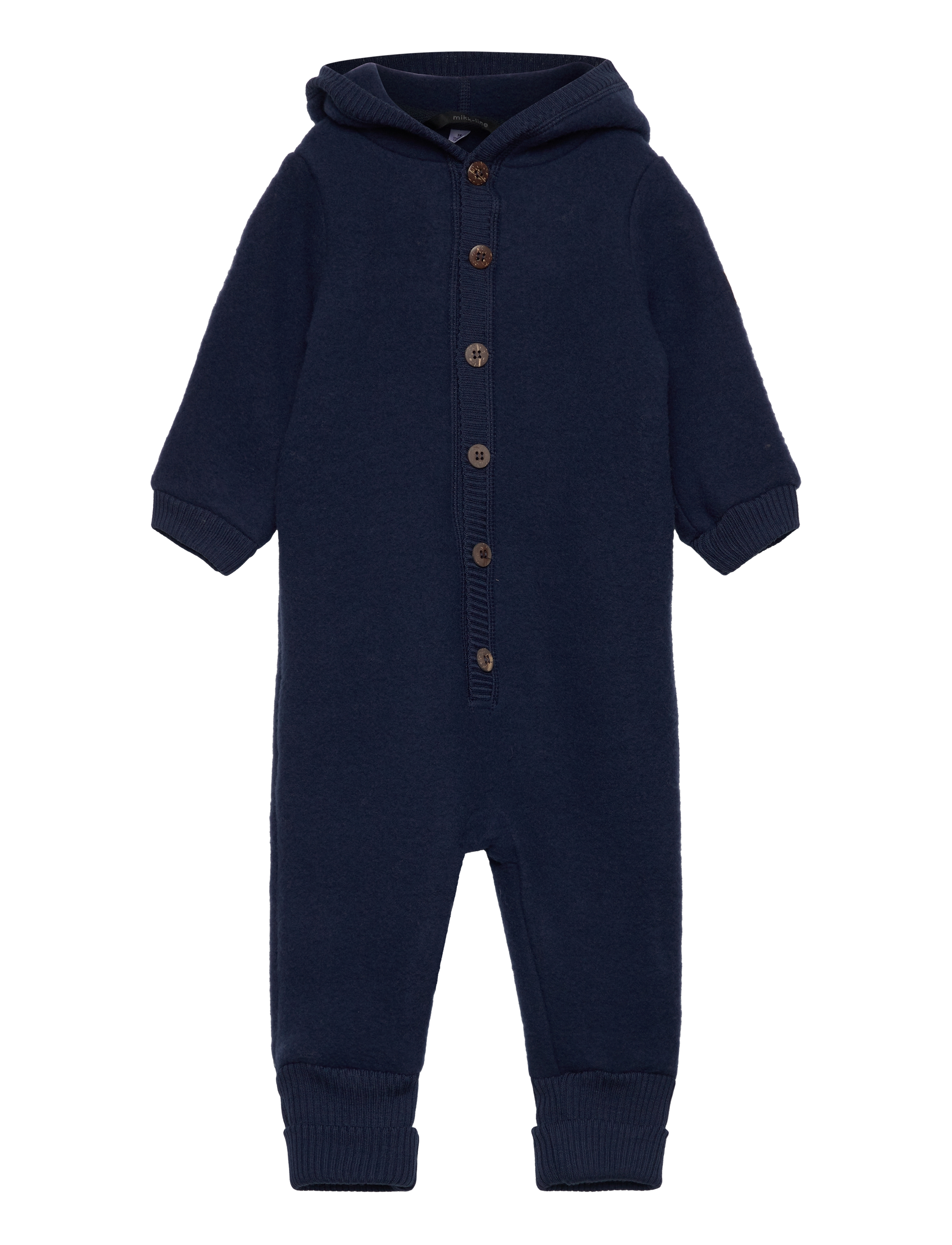 mikk-line Wool Baby Suit W. Hood, 104, Fleece Oberbekleidung, Marineblau - Suits, Kinder
