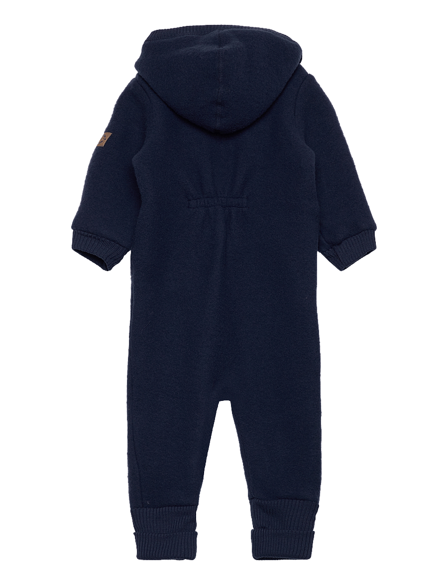 mikk-line - Wool Baby Suit w. Hood - funkionsunterwäsche - baby - blue nights - 1