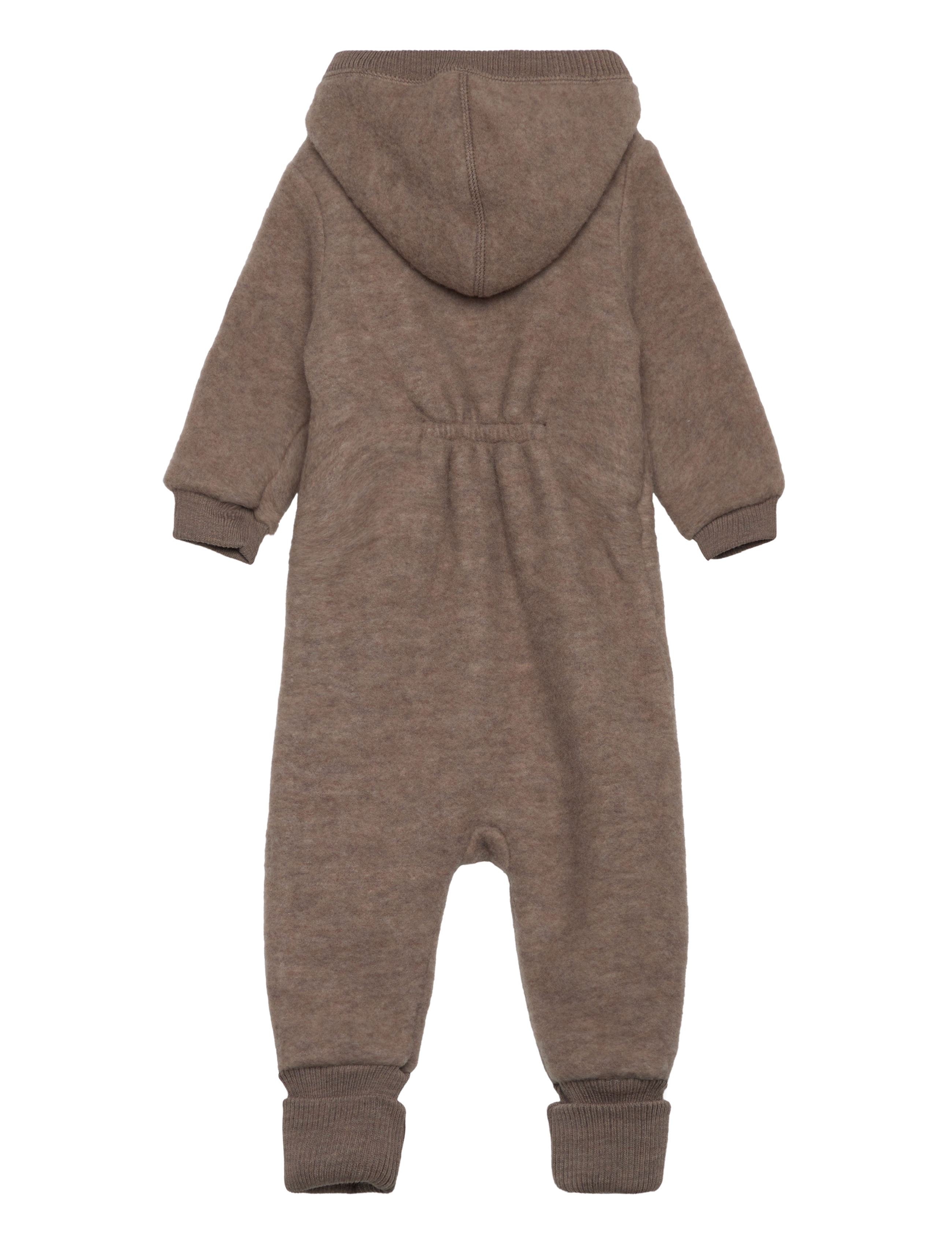 mikk-line - Wool Baby Suit w. Hood - langærmede - melange denver - 1