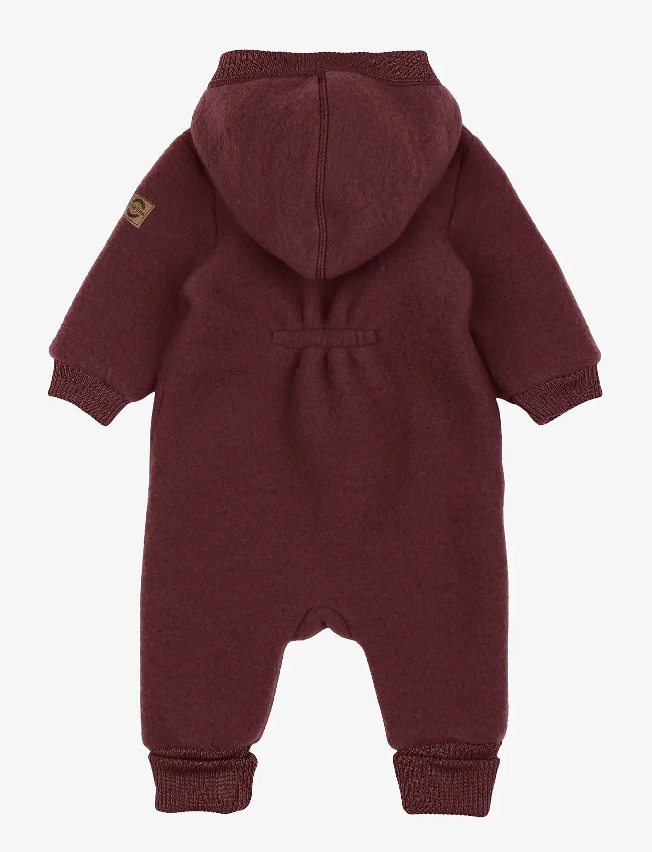 mikk-line - Wool Baby Suit w. Hood - baselayer til baby - rum raisin - 1