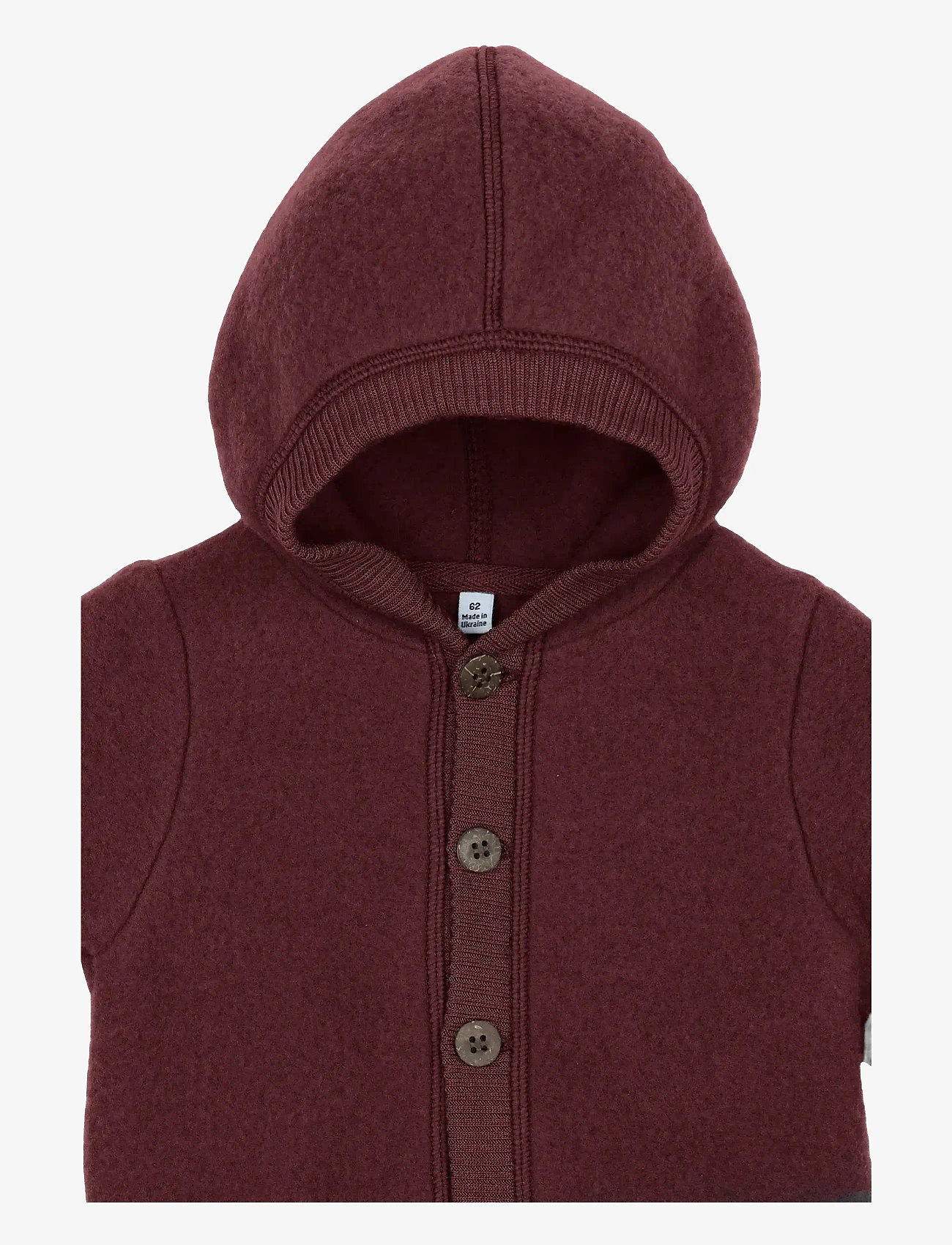mikk-line - Wool Baby Suit w. Hood - baselayer til baby - rum raisin - 3