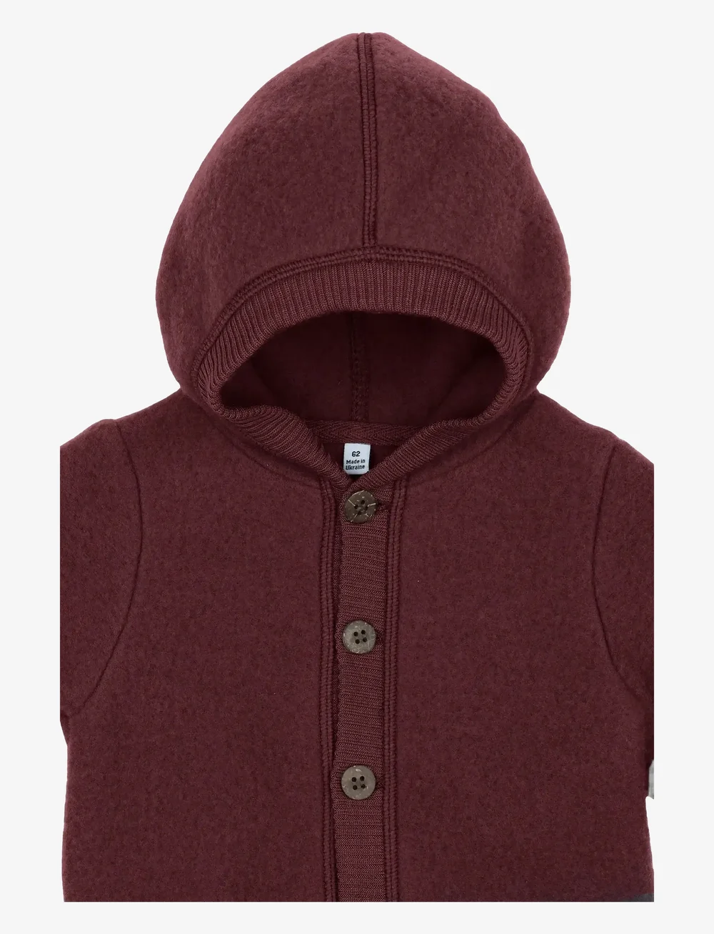 mikk-line - Wool Baby Suit w. Hood - funkionsunterwäsche - baby - rum raisin - 3