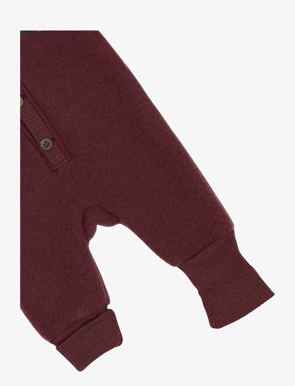 mikk-line - Wool Baby Suit w. Hood - funkionsunterwäsche - baby - rum raisin - 4