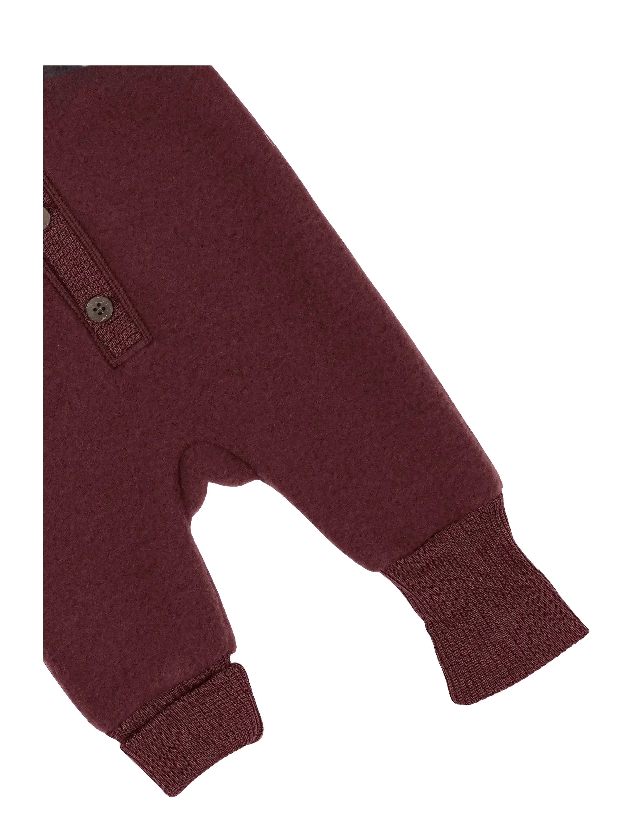 mikk-line - Wool Baby Suit w. Hood - onderkleren - baby - rum raisin - 4