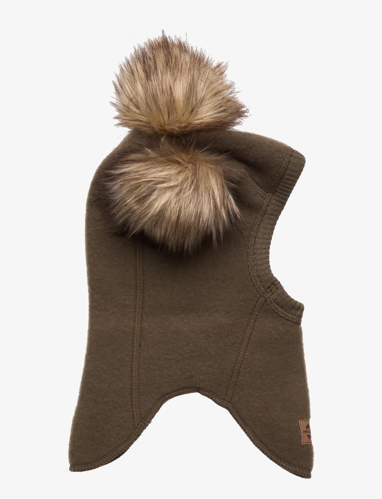 mikk-line - Wool Fullface w. Pom Pom - accessoires d'hiver - beech - 0
