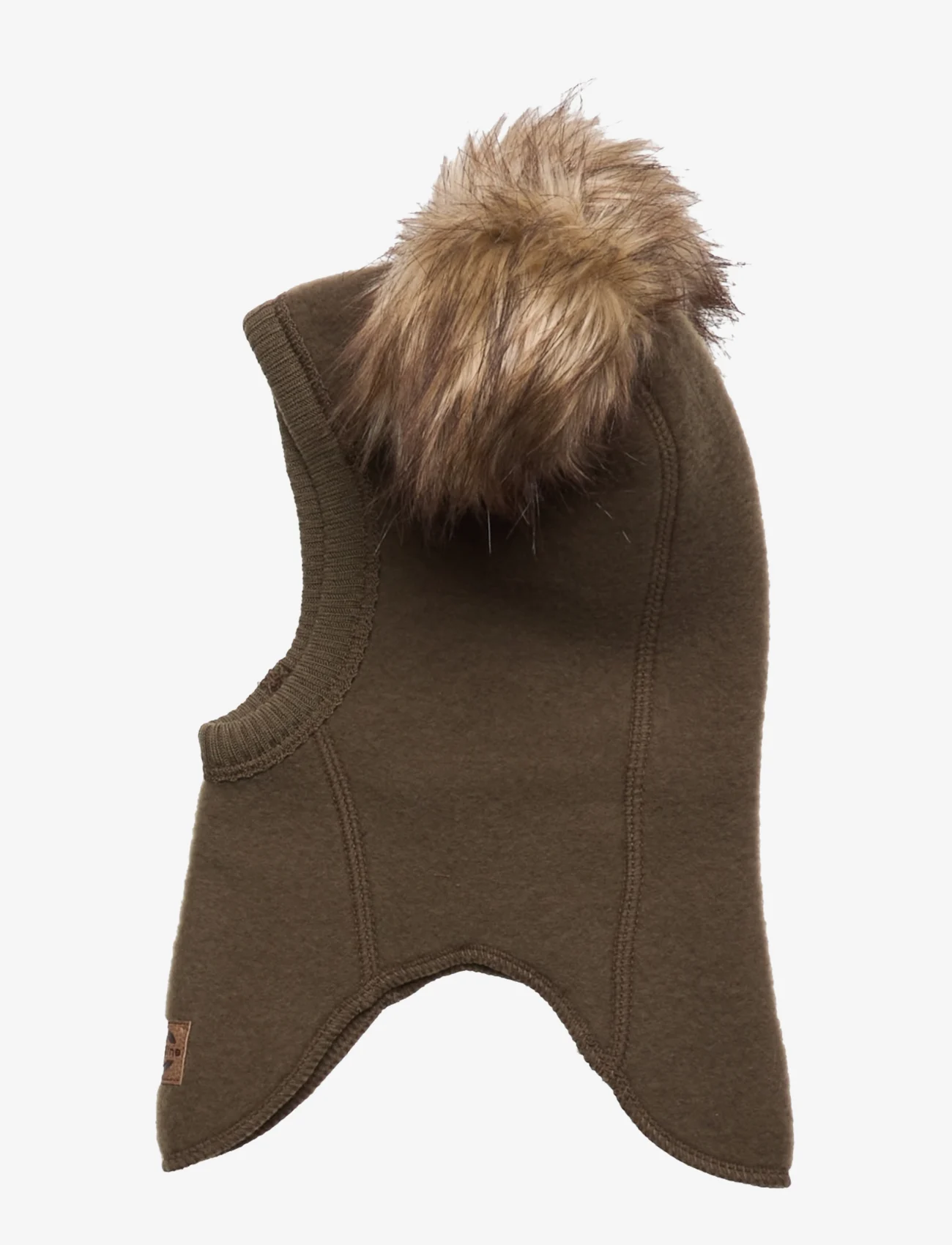 mikk-line - Wool Fullface w. Pom Pom - balaklava - beech - 1